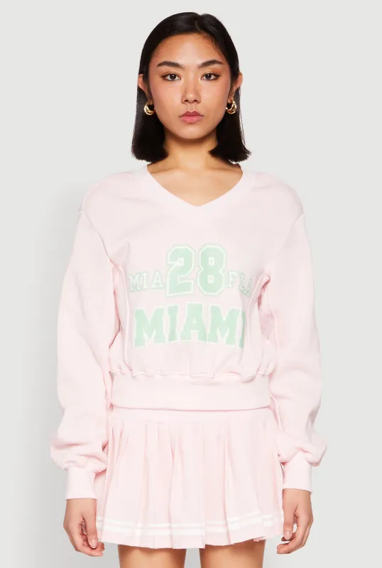 V Neck Printed Pattern Sweatshirt sold by Rainbow