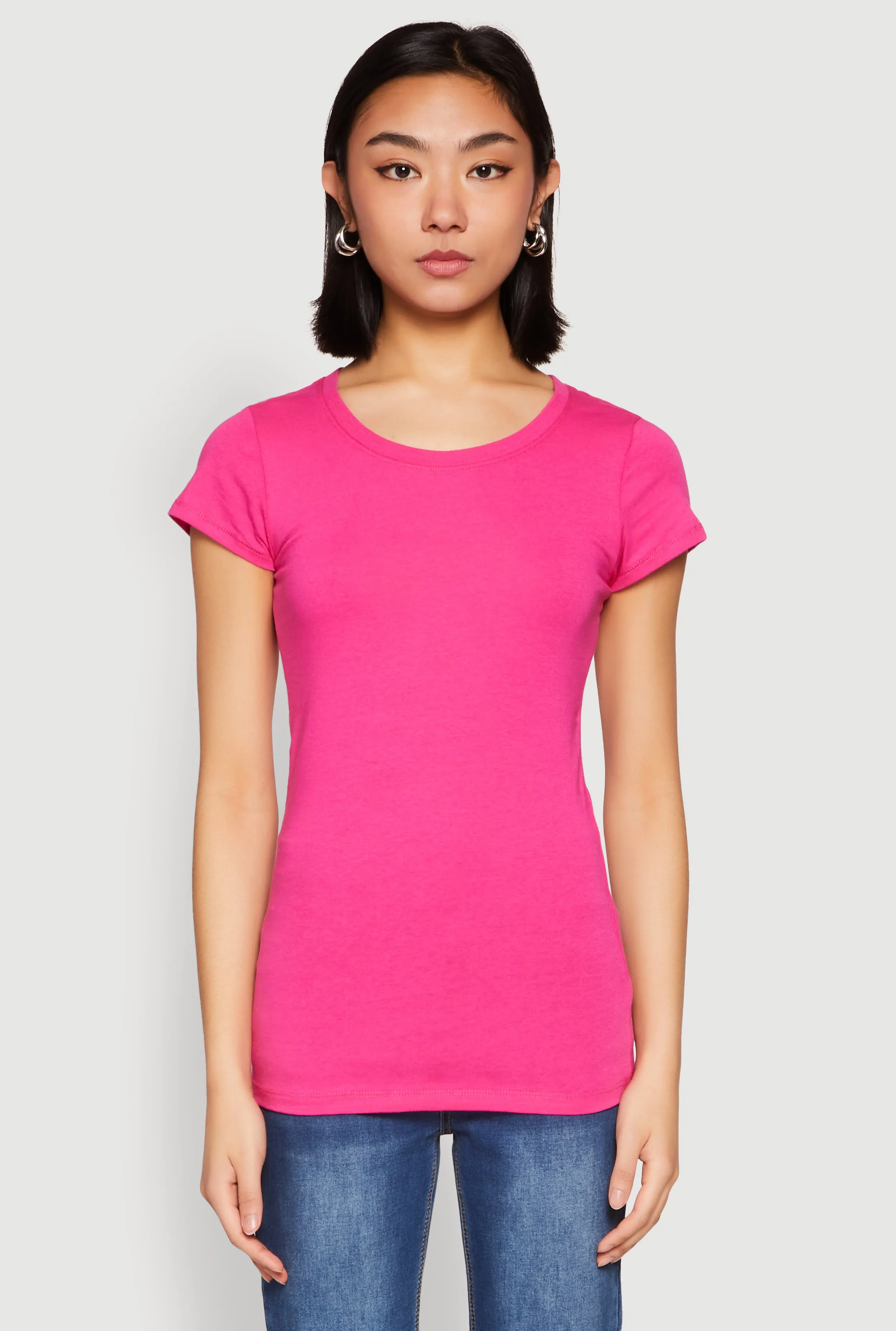 Short Sleeve Scoop Neck Tee sold by Rainbow product image thumbnail 2