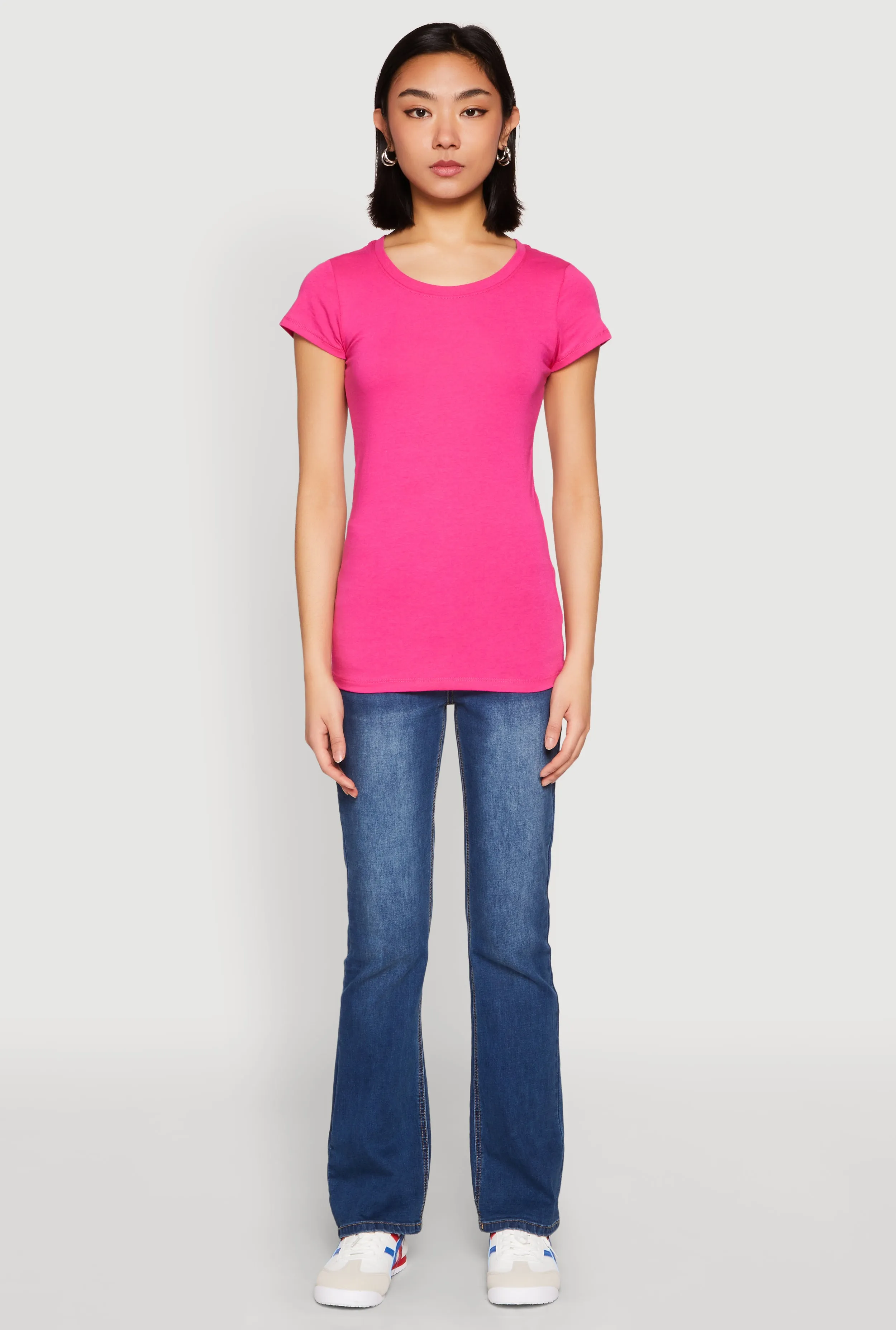 Short Sleeve Scoop Neck Tee sold by Rainbow product image thumbnail 3