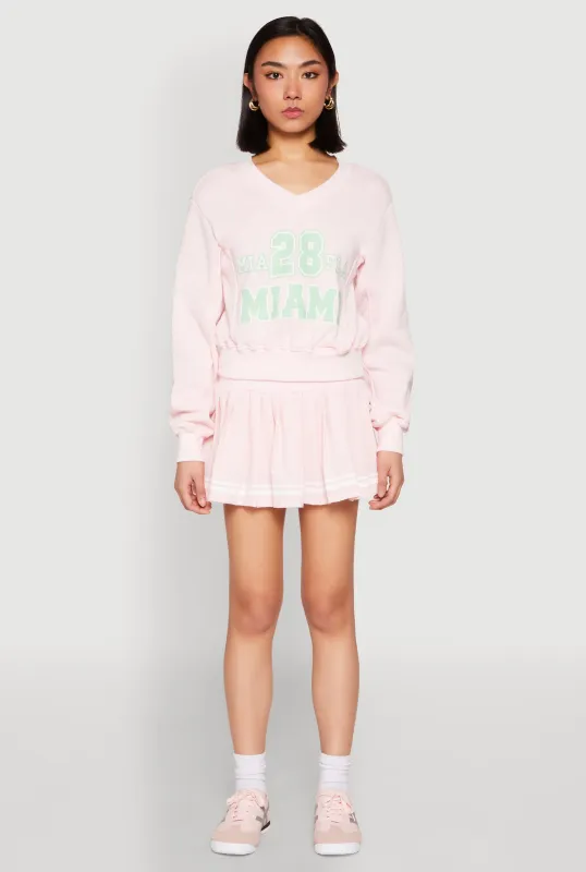 High Waisted Varsity Stripe Skort sold by Rainbow