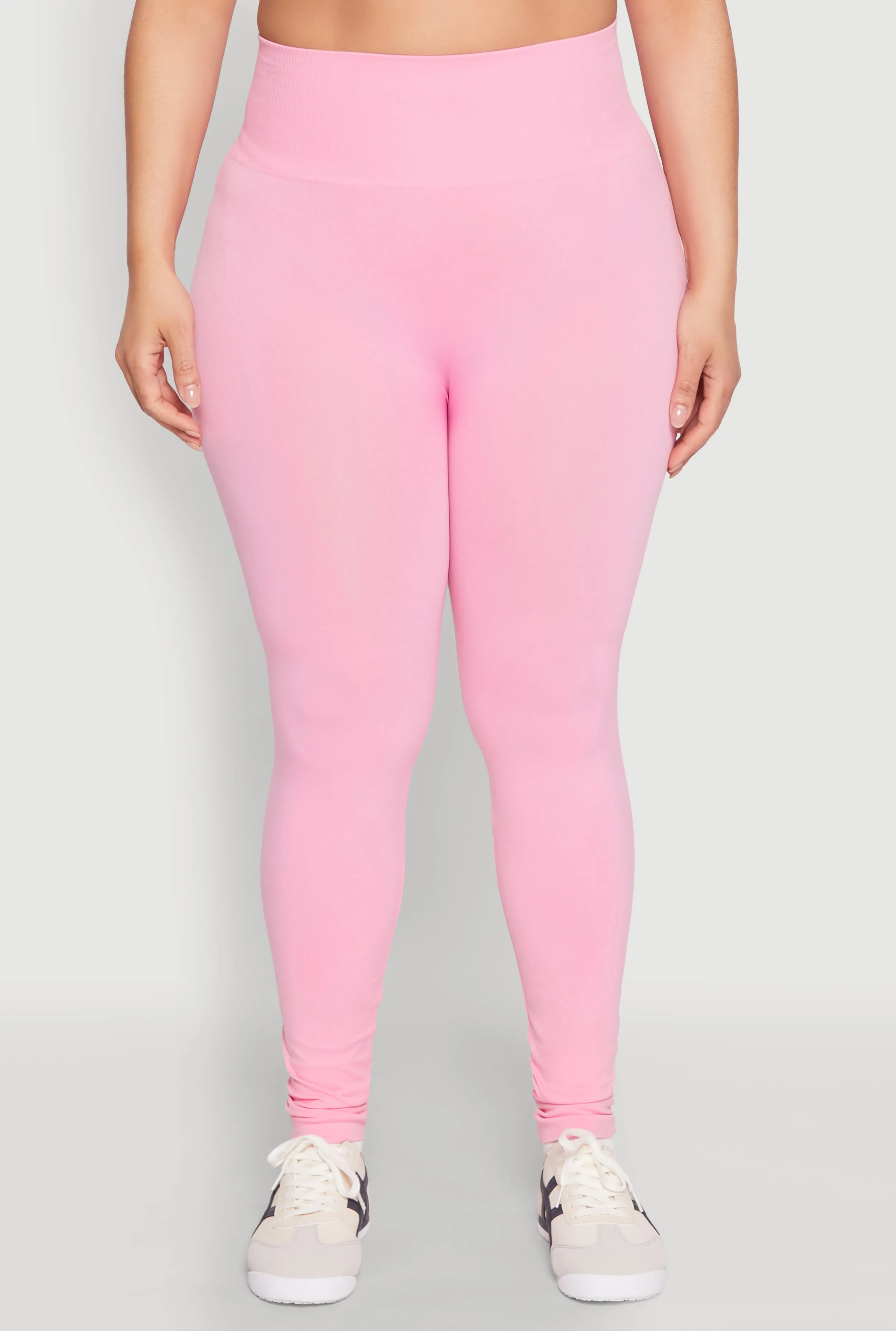 Plus Size High Waisted Seamless Leggings sold by Rainbow product image thumbnail 4