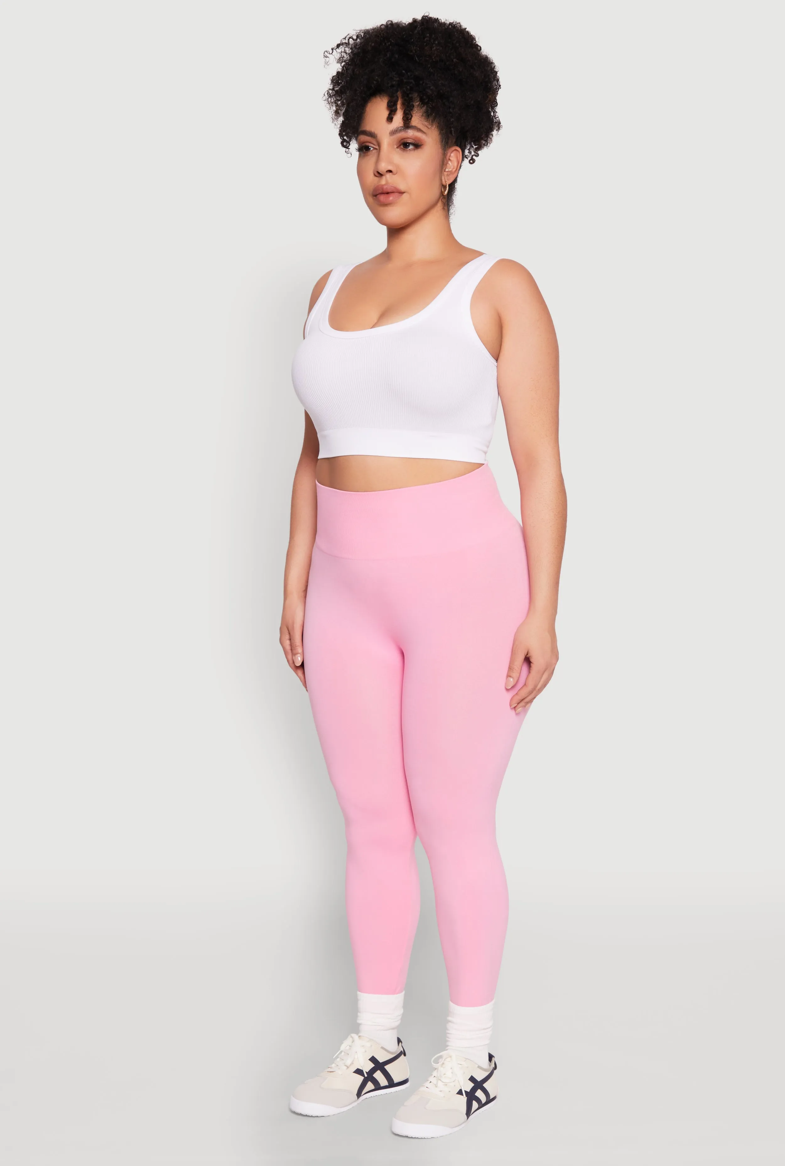 Plus Size High Waisted Seamless Leggings sold by Rainbow product image thumbnail 2