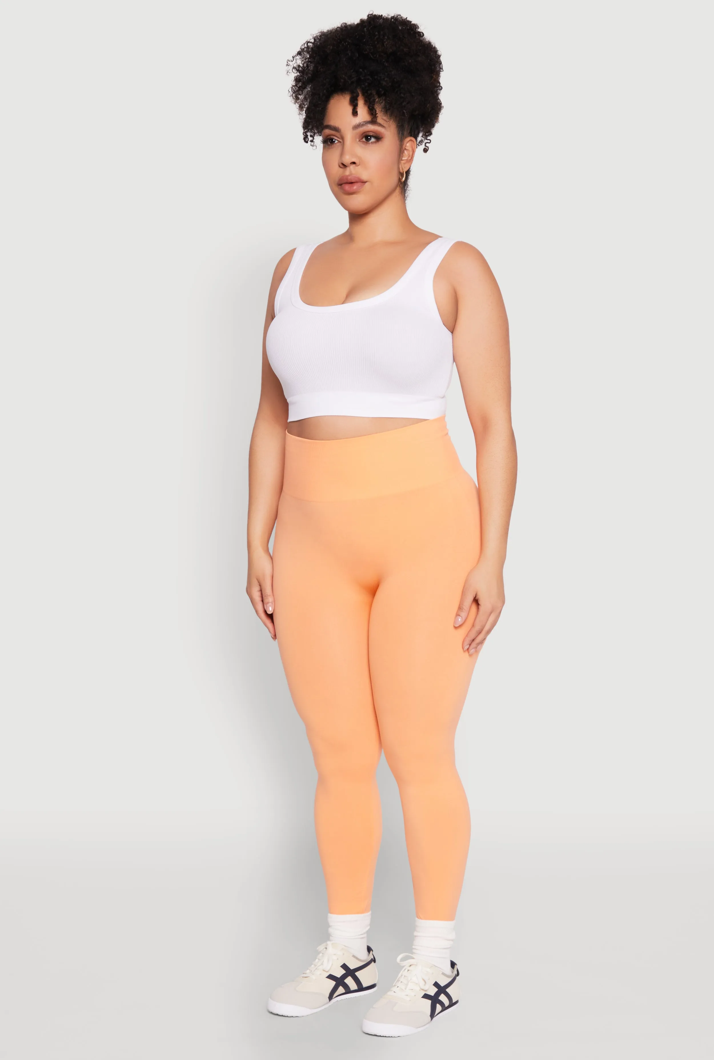 Plus Size High Waisted Seamless Leggings sold by Rainbow product image thumbnail 3