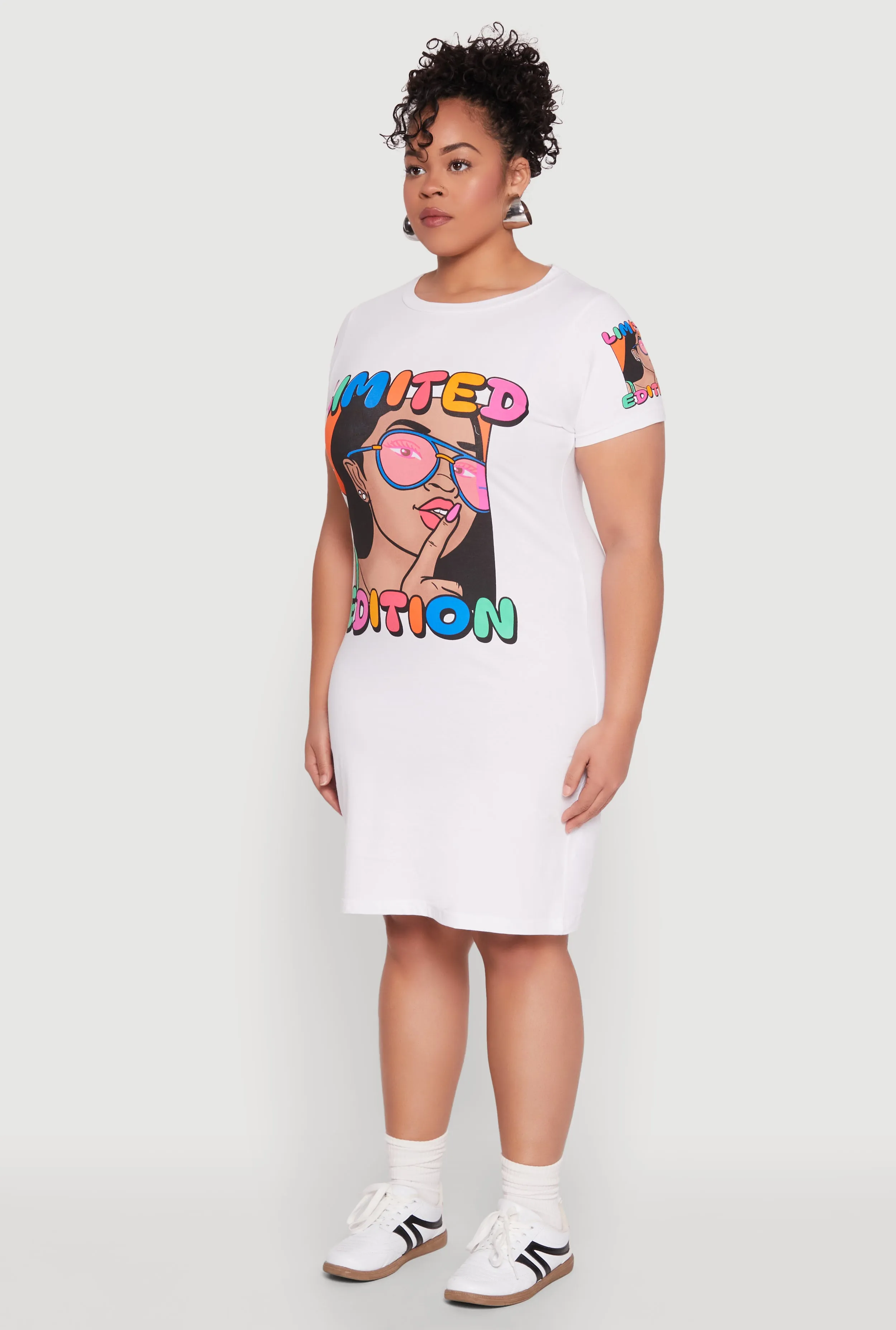 Plus Size Limited Edition Graphic T Shirt Dress sold by Rainbow product image thumbnail 3