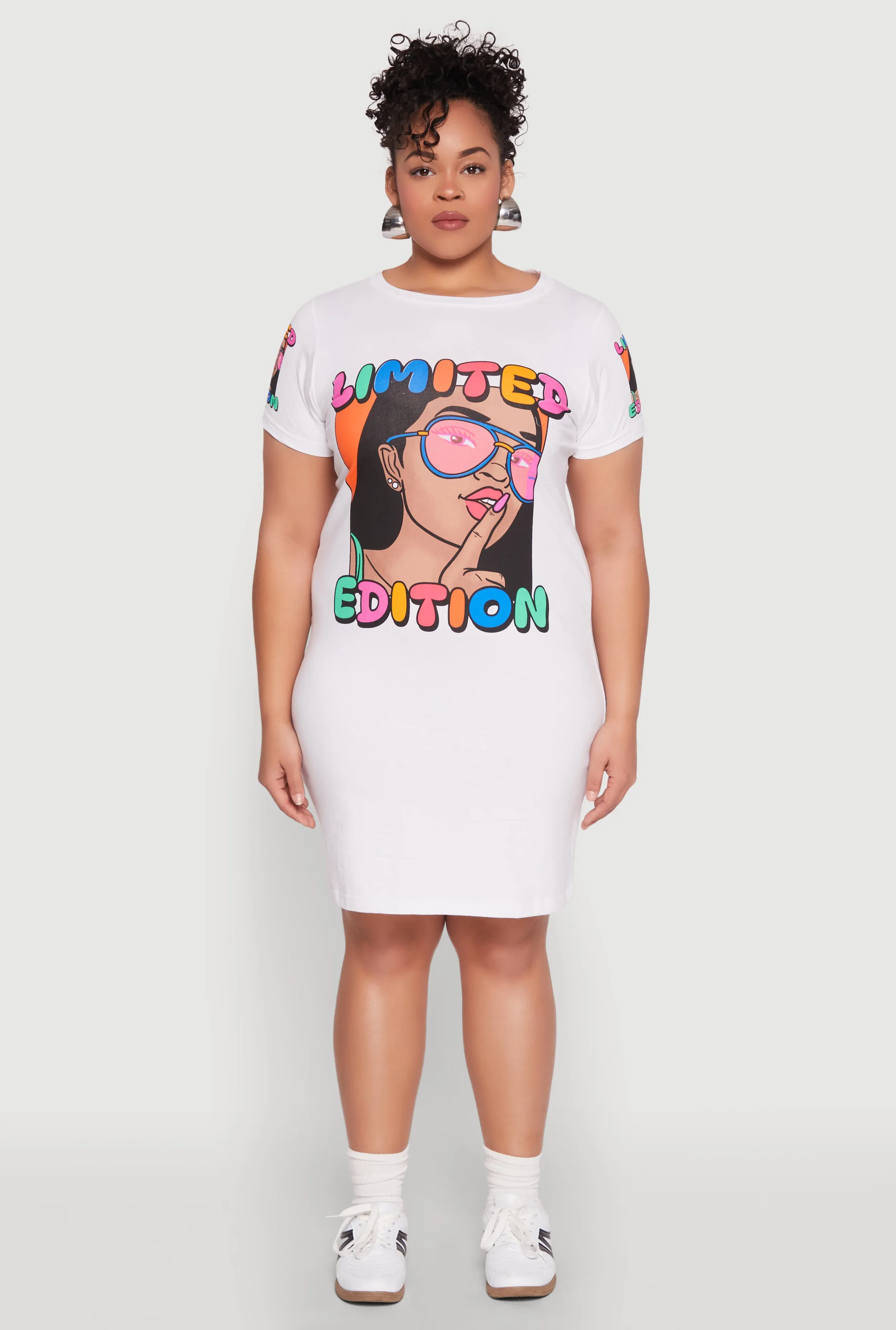 Plus Size Limited Edition Graphic T Shirt Dress sold by Rainbow product image thumbnail 2