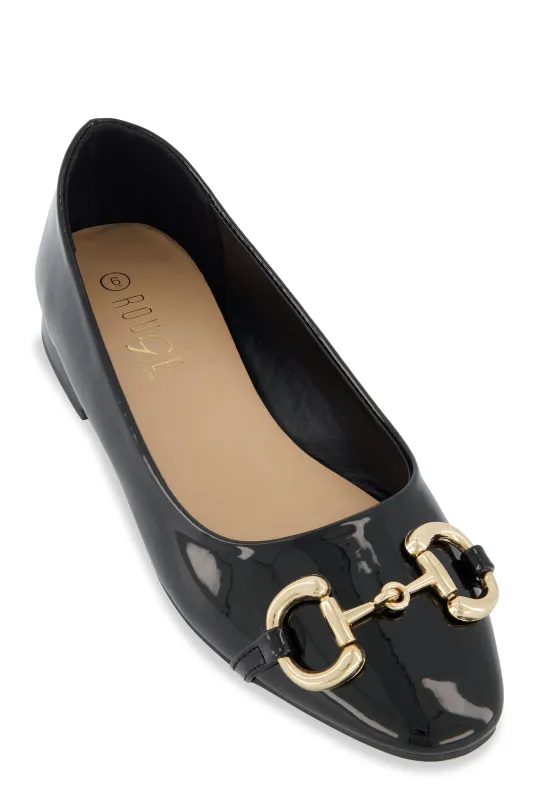 Horsebit Buckle Ballet Flats sold by Rainbow
