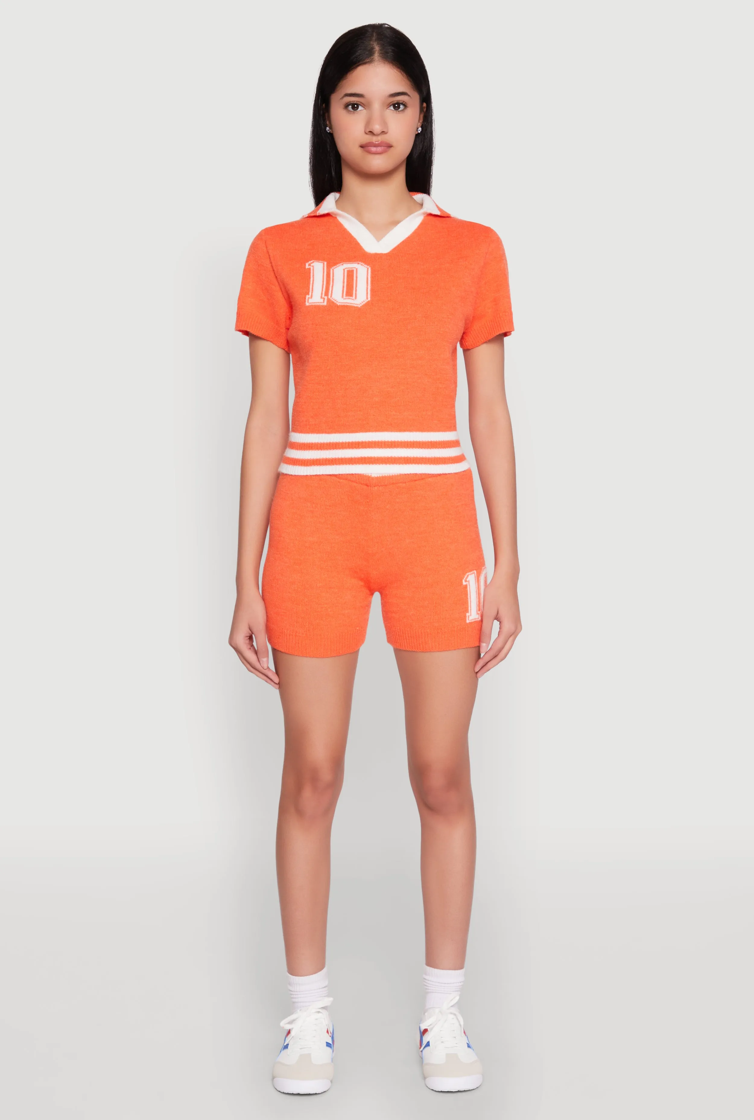 Daisy 10 Varsity Stripe Shorts sold by Rainbow product image thumbnail 2