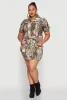 Plus Size Hunter Camo Print Short Sleeve Cropped Jacket sold by Rainbow