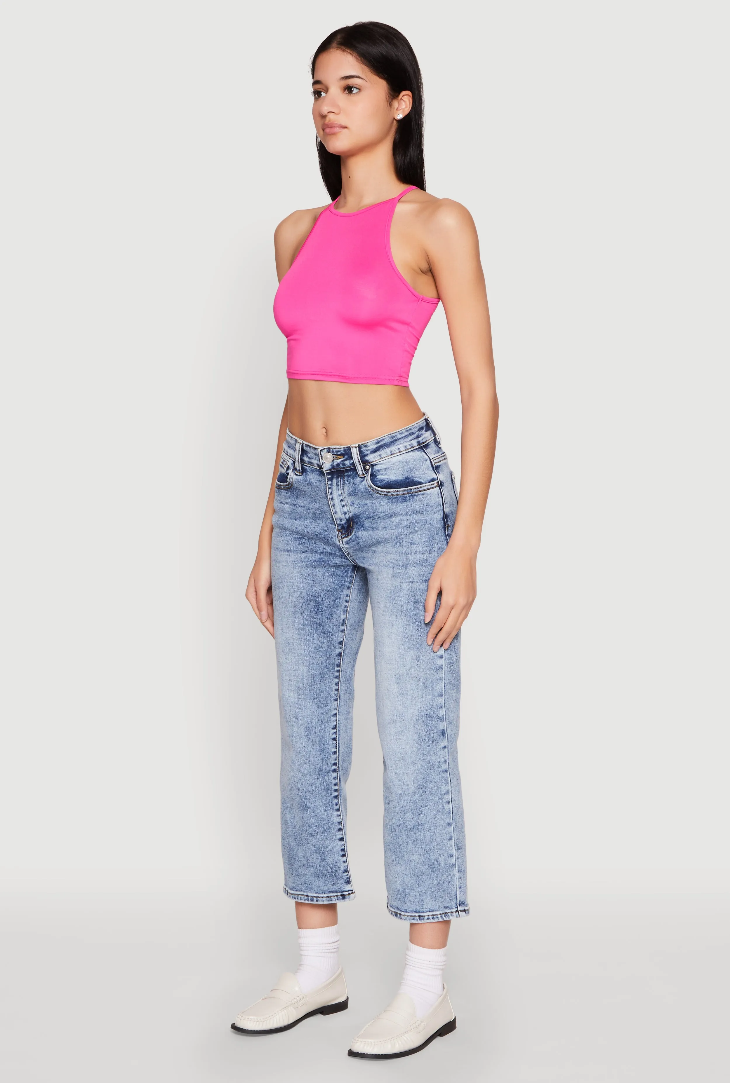 Daisy High Neck Cropped Tank Top sold by Rainbow product image thumbnail 5