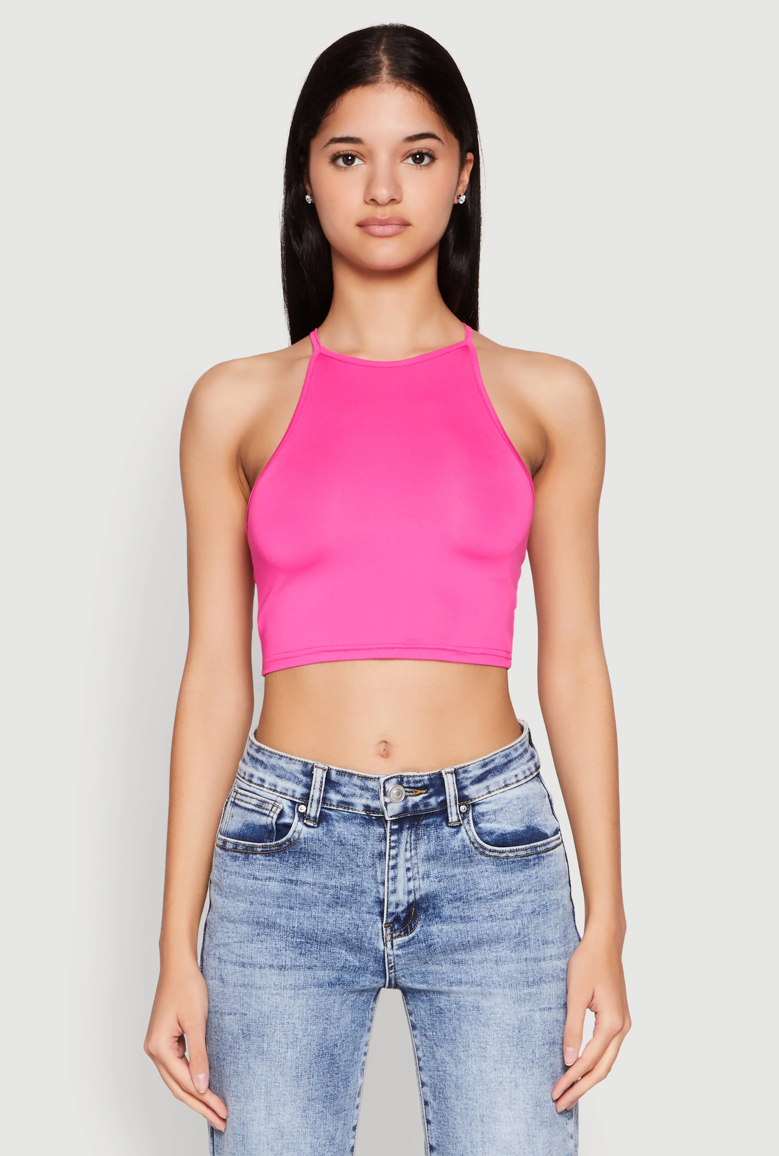 Daisy High Neck Cropped Tank Top sold by Rainbow product image thumbnail 2