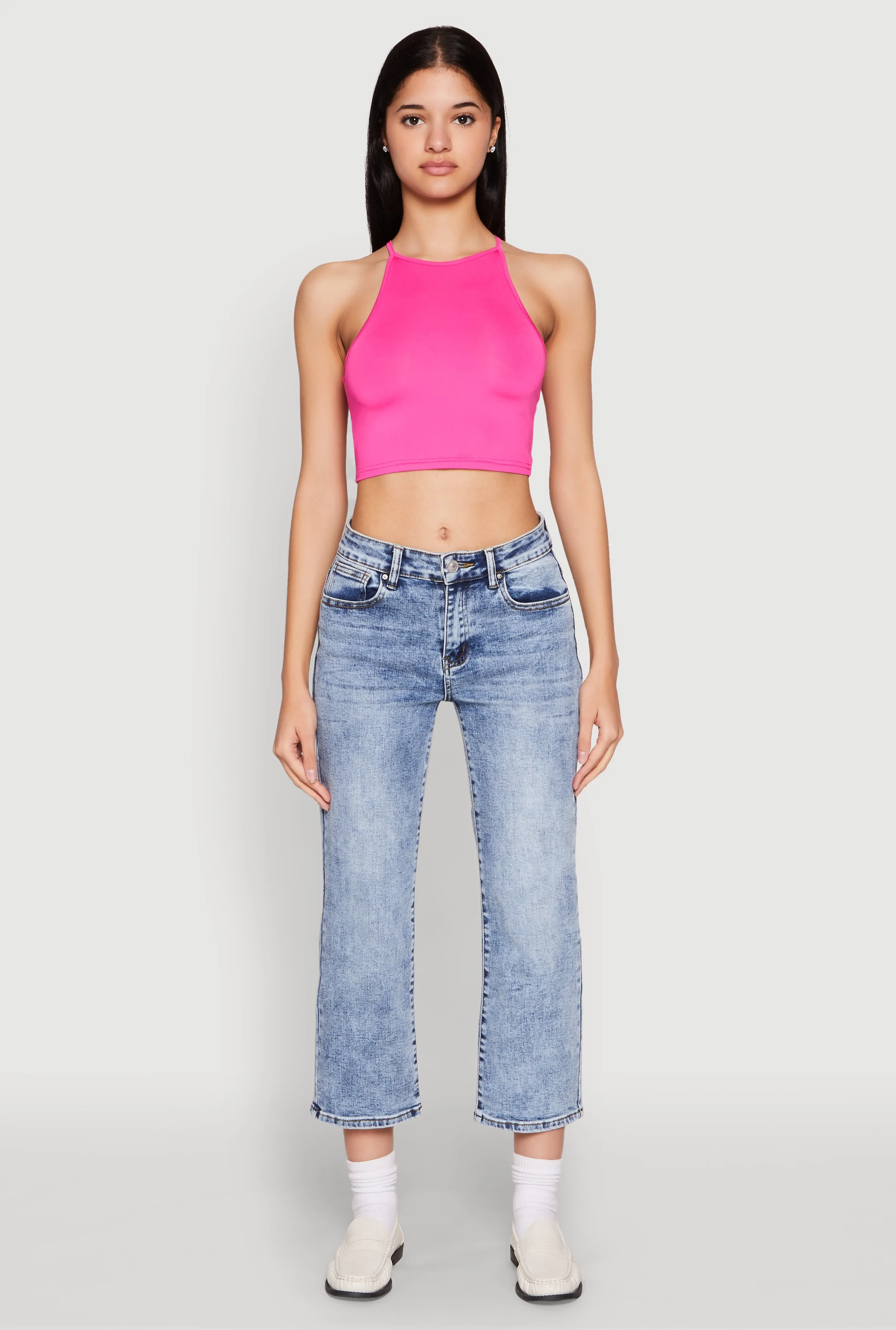 Daisy High Neck Cropped Tank Top sold by Rainbow product image thumbnail 3