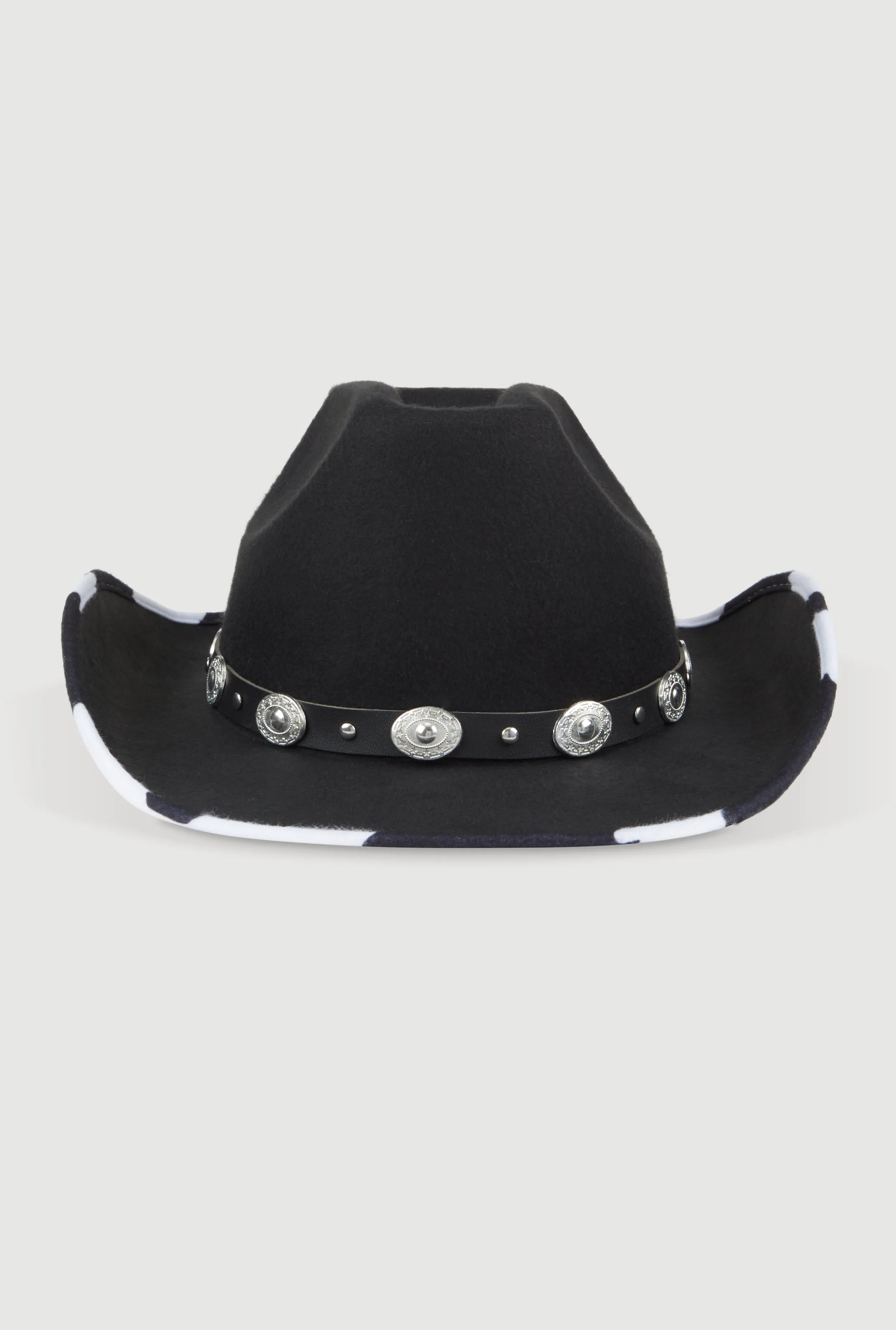 Studded Trim Cow Print Cowboy Hat sold by Rainbow product image thumbnail 3
