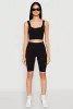 Seamless Square Neck Crop Top and Biker Shorts sold by Rainbow