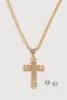 Cubic Zirconia Cross Chain Necklace and Stud Earrings sold by Rainbow