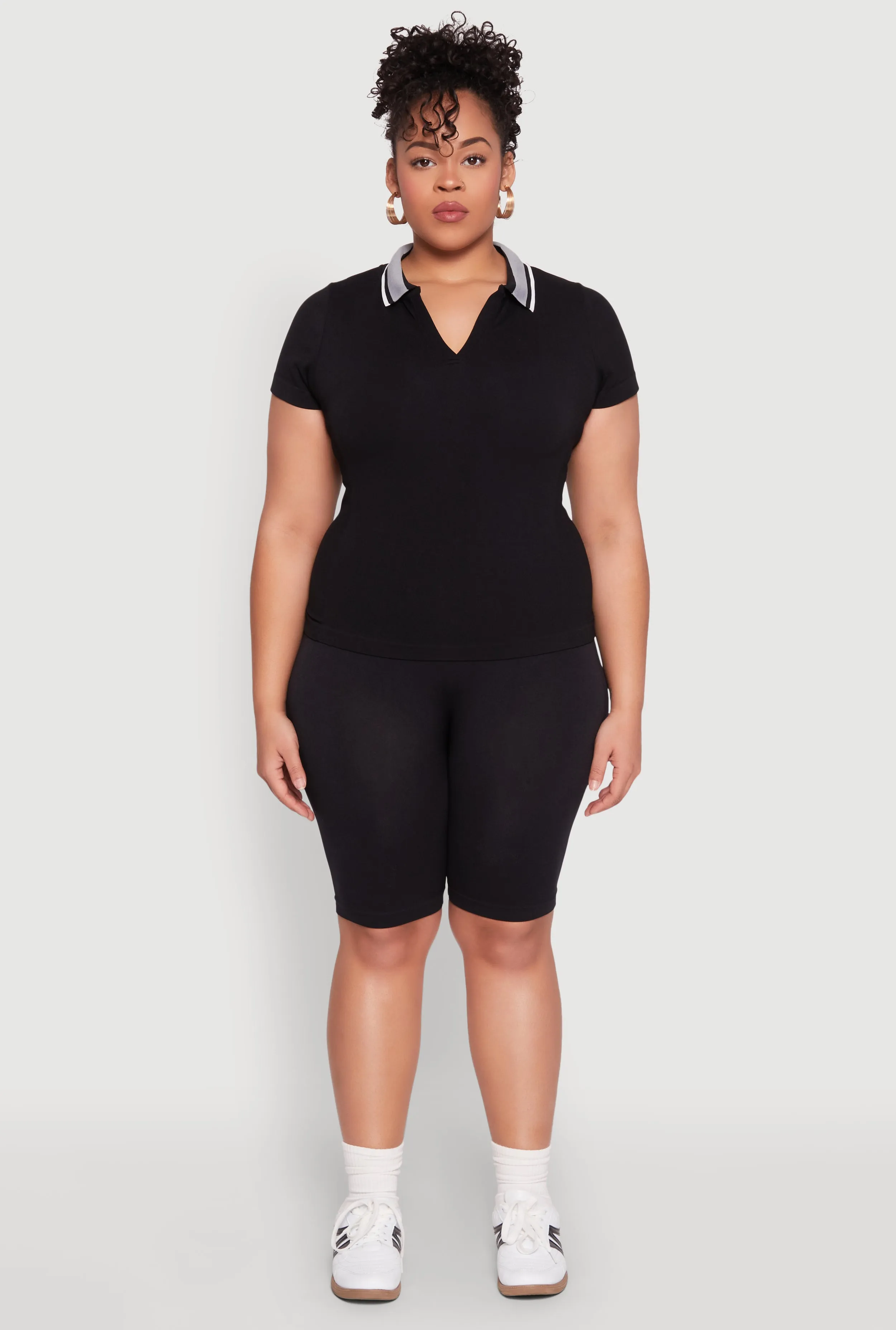 Plus Size High Waisted Biker Shorts sold by Rainbow product image thumbnail 2