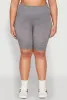 Plus Size High Waist Seamless Biker Shorts sold by Rainbow