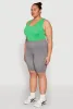 Plus Size High Waist Seamless Biker Shorts sold by Rainbow