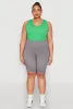 Plus Size High Waist Seamless Biker Shorts sold by Rainbow