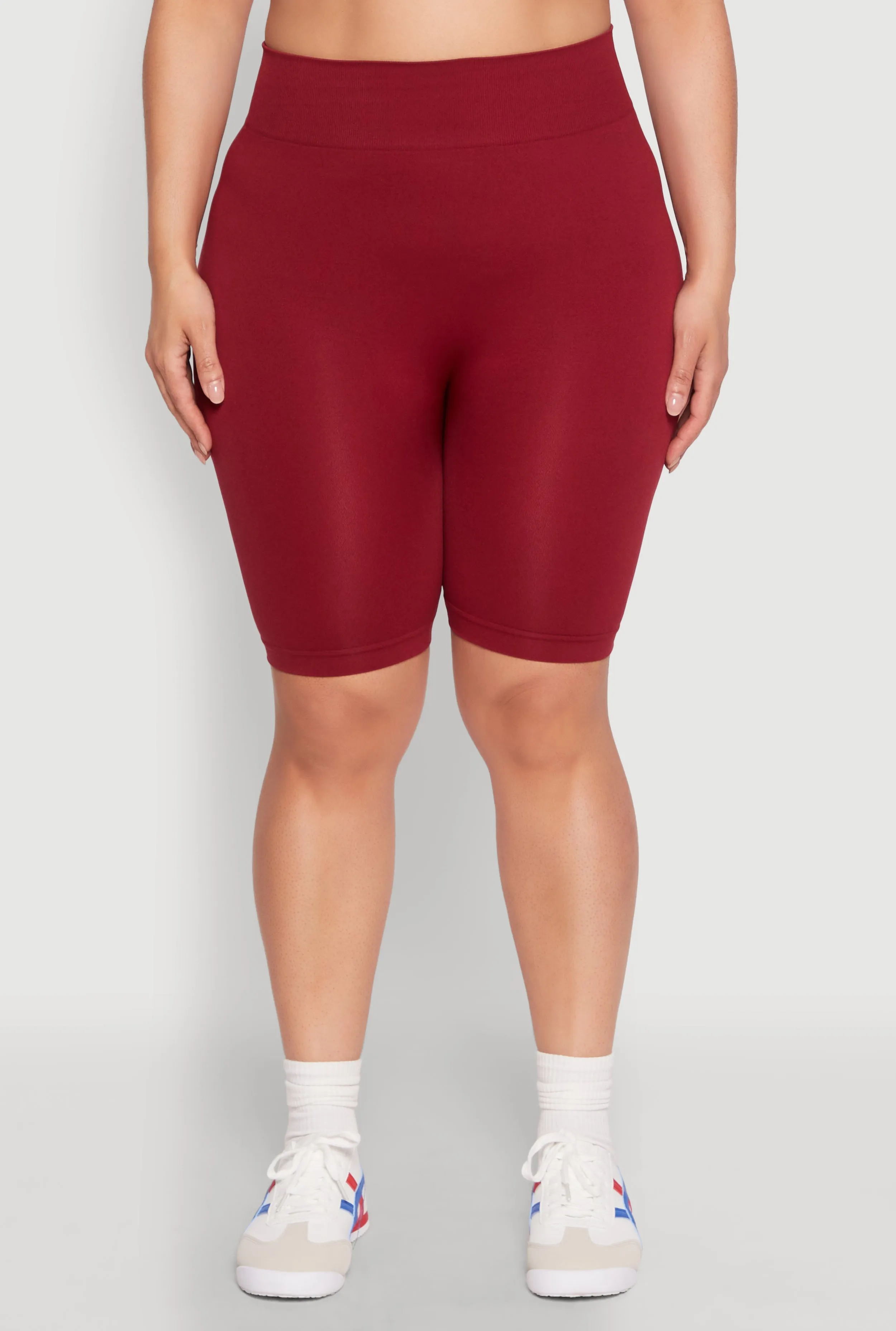 Plus Size High Waist Seamless Biker Shorts sold by Rainbow product image thumbnail 5