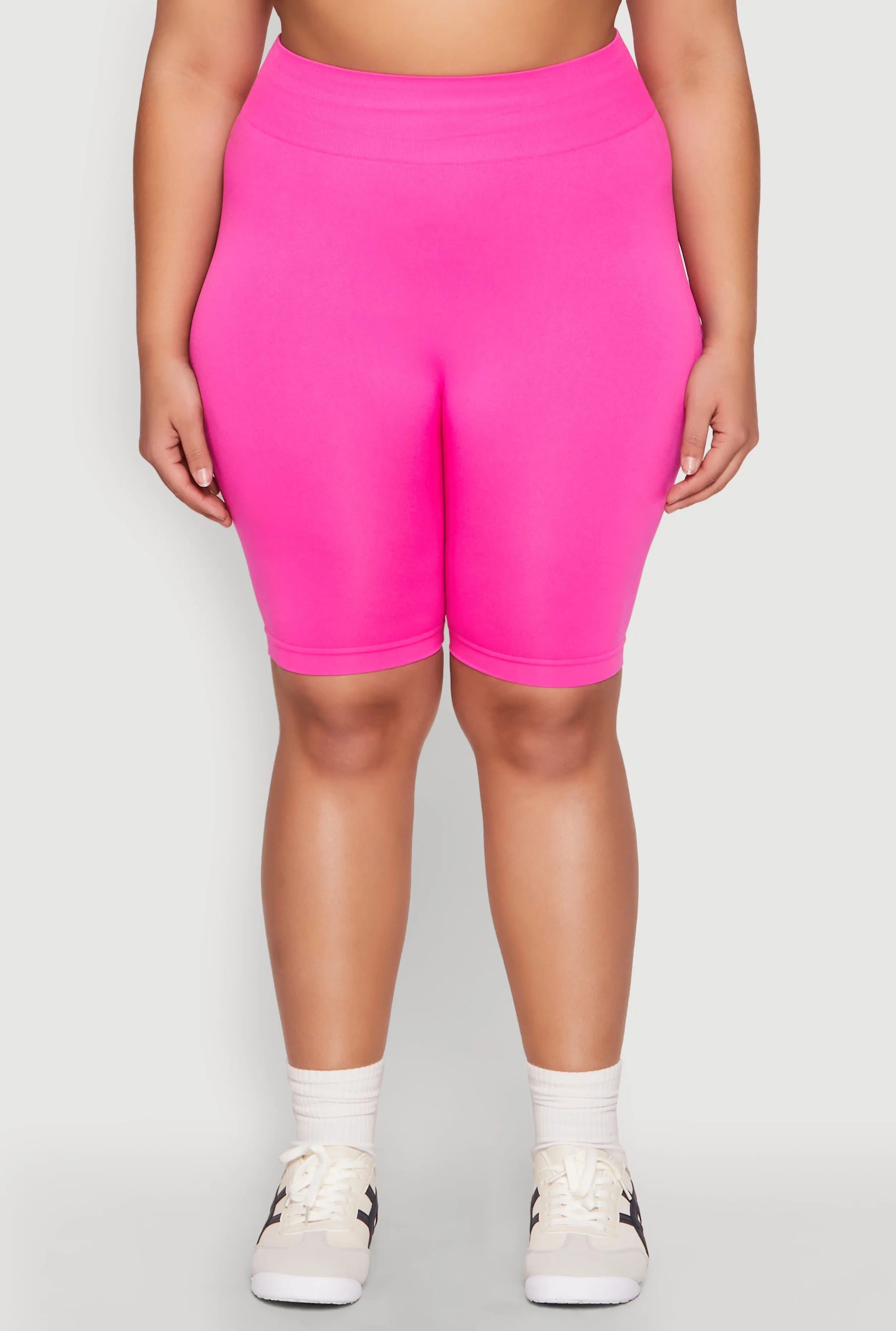 Plus Size High Waist Seamless Biker Shorts sold by Rainbow product image thumbnail 5