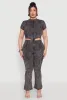 Plus Size Mineral Wash Boot Cut Pants sold by Rainbow