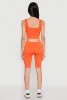 Seamless Square Neck Crop Top and Biker Shorts sold by Rainbow