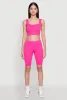 Seamless Square Neck Crop Top and Biker Shorts sold by Rainbow