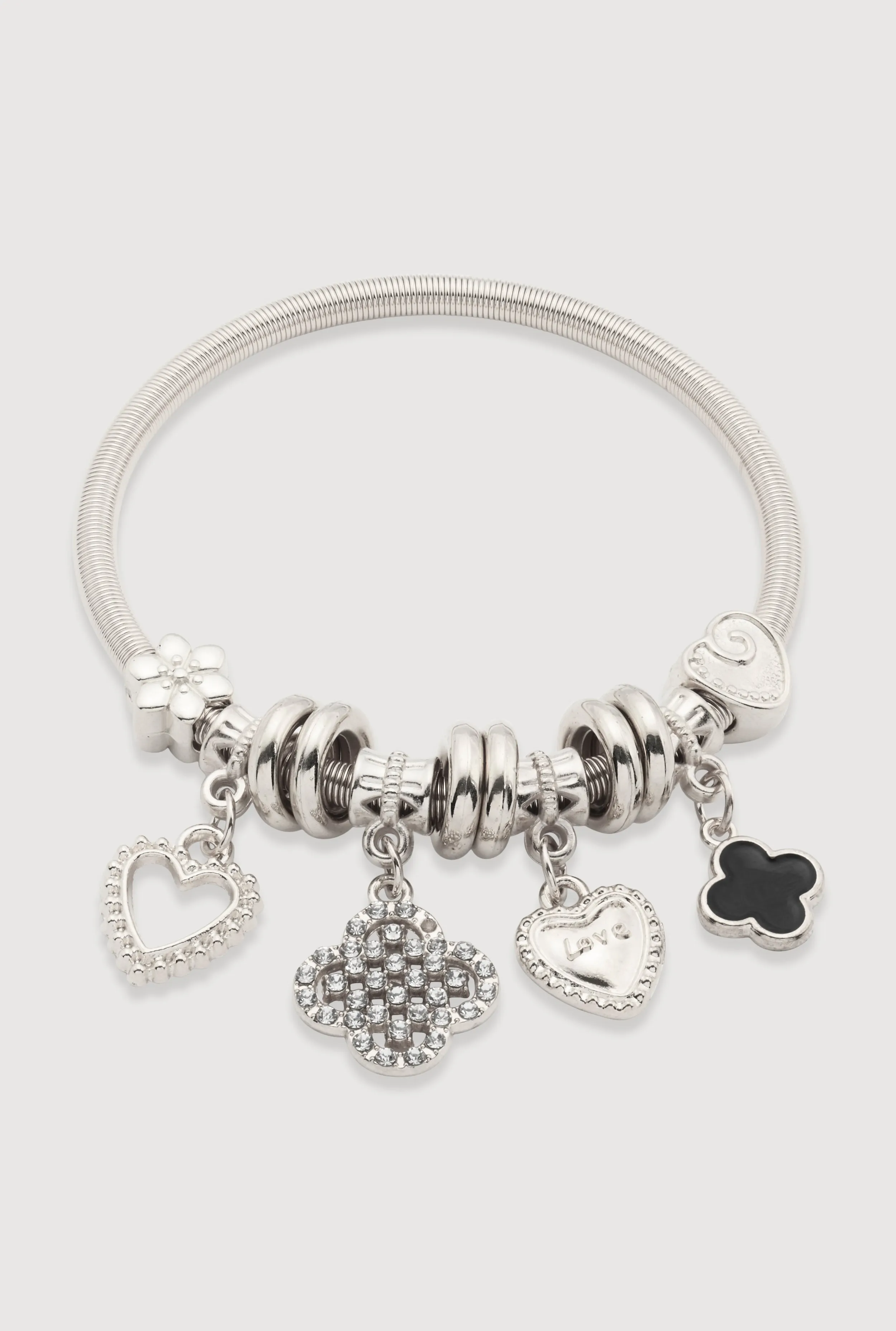 Clover Heart Charm Bracelet sold by Rainbow