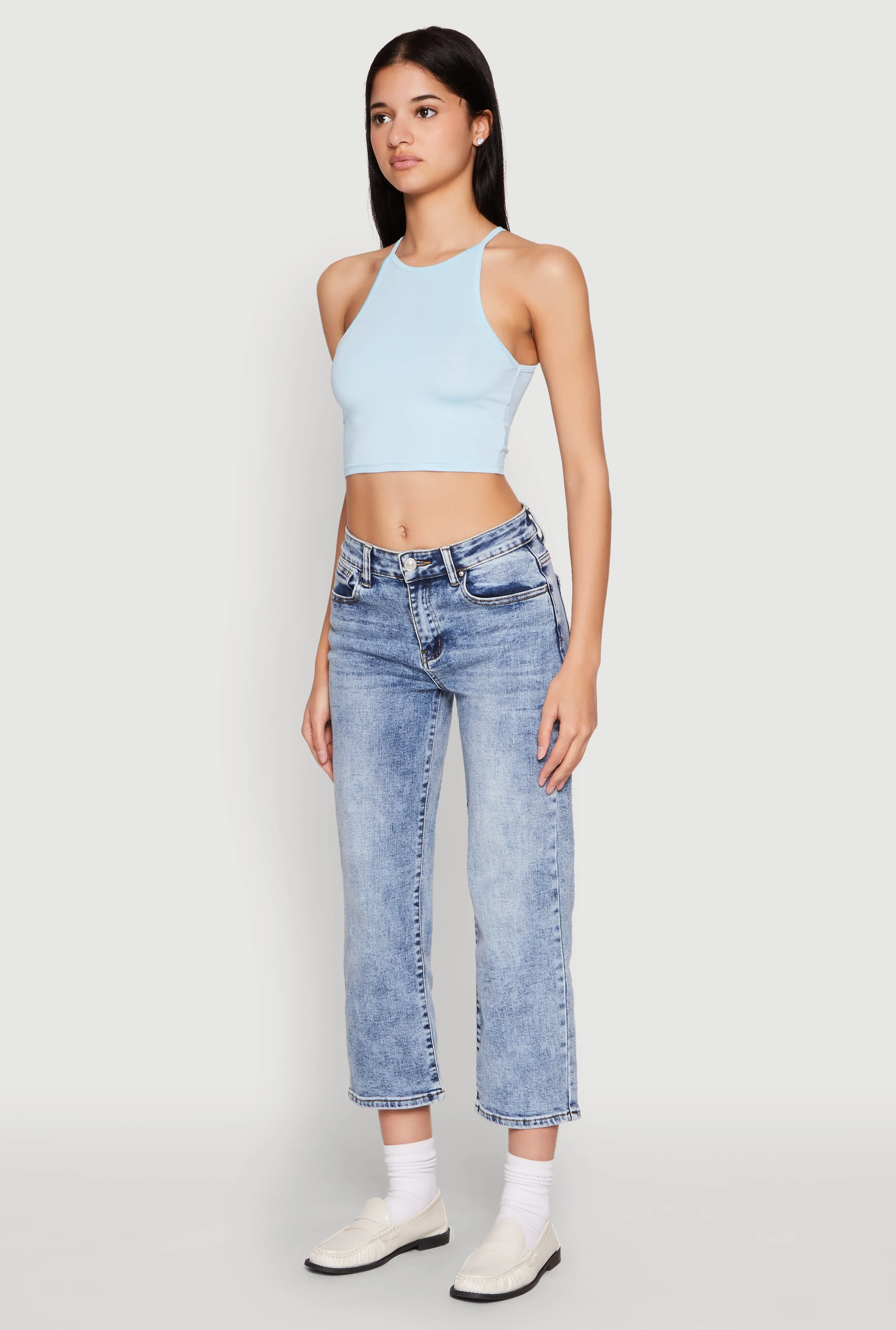 Daisy High Neck Cropped Tank Top sold by Rainbow product image thumbnail 5