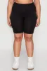 Plus Size High Waist Seamless Biker Shorts sold by Rainbow