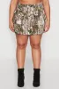 Plus Size Hunter Camo Print Cargo Skirt sold by Rainbow