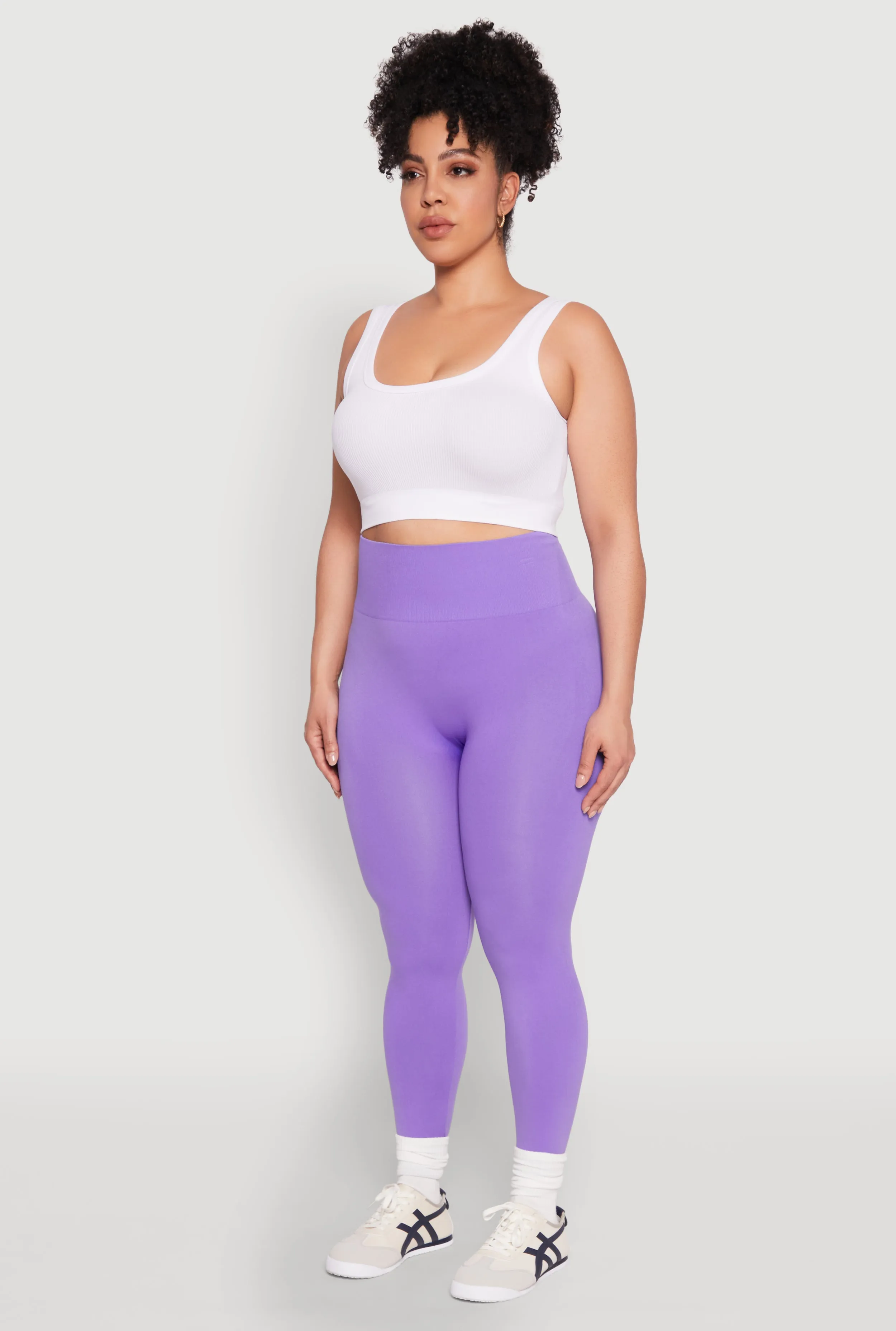 Plus Size High Waisted Seamless Leggings sold by Rainbow product image thumbnail 3