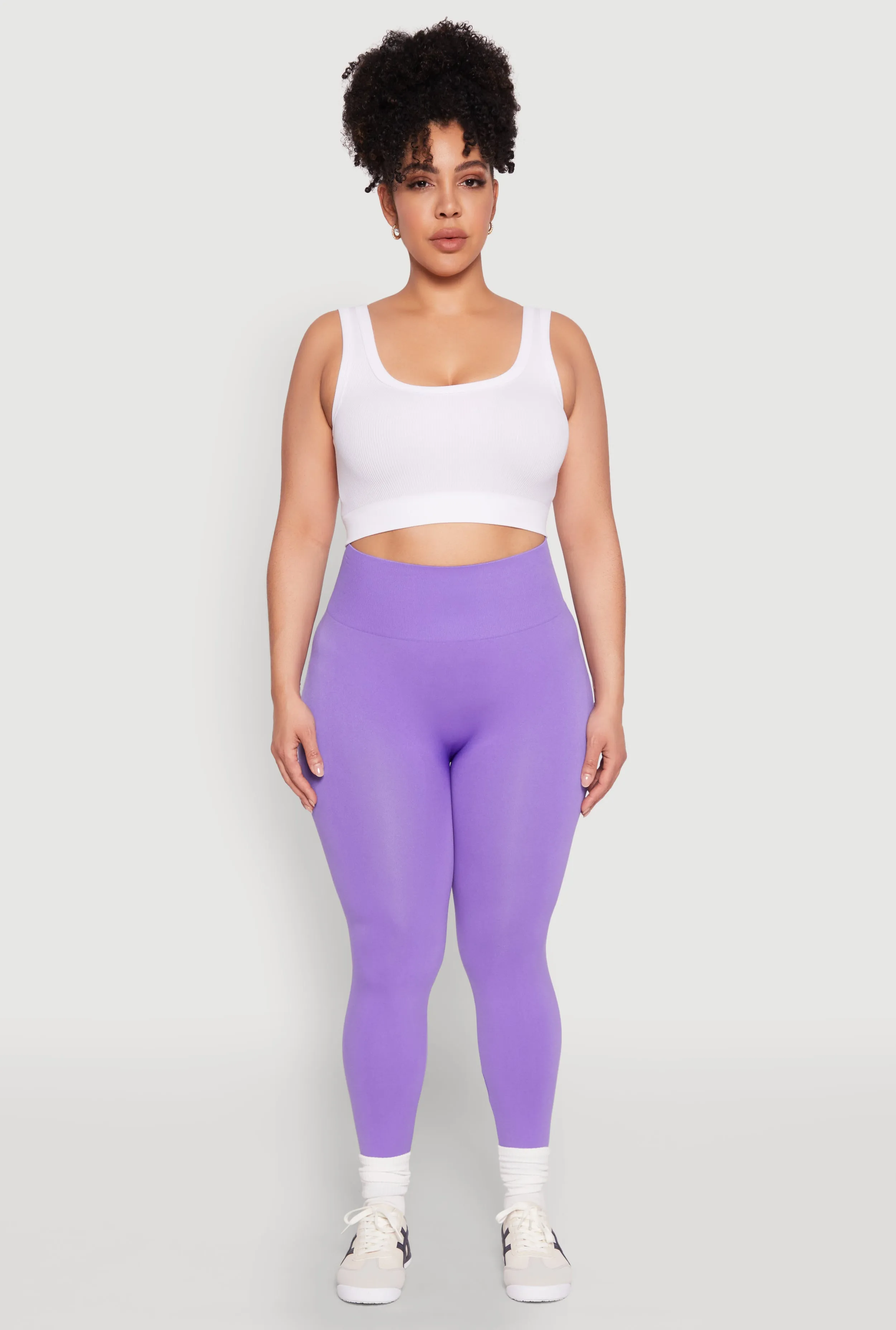 Plus Size High Waisted Seamless Leggings sold by Rainbow product image thumbnail 2