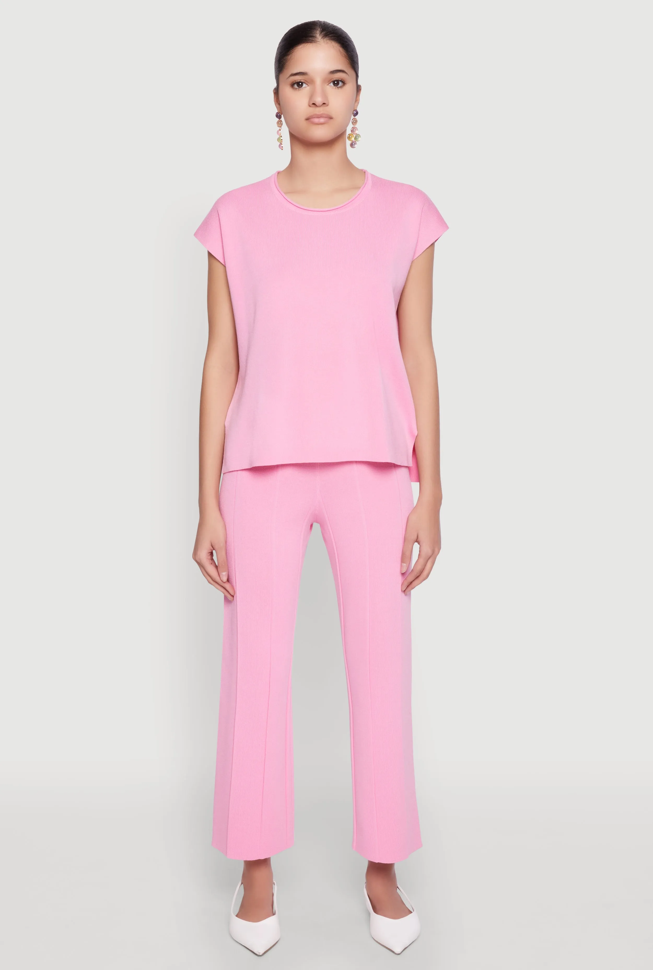 Daisy Knitted Pintuck Pants sold by Rainbow