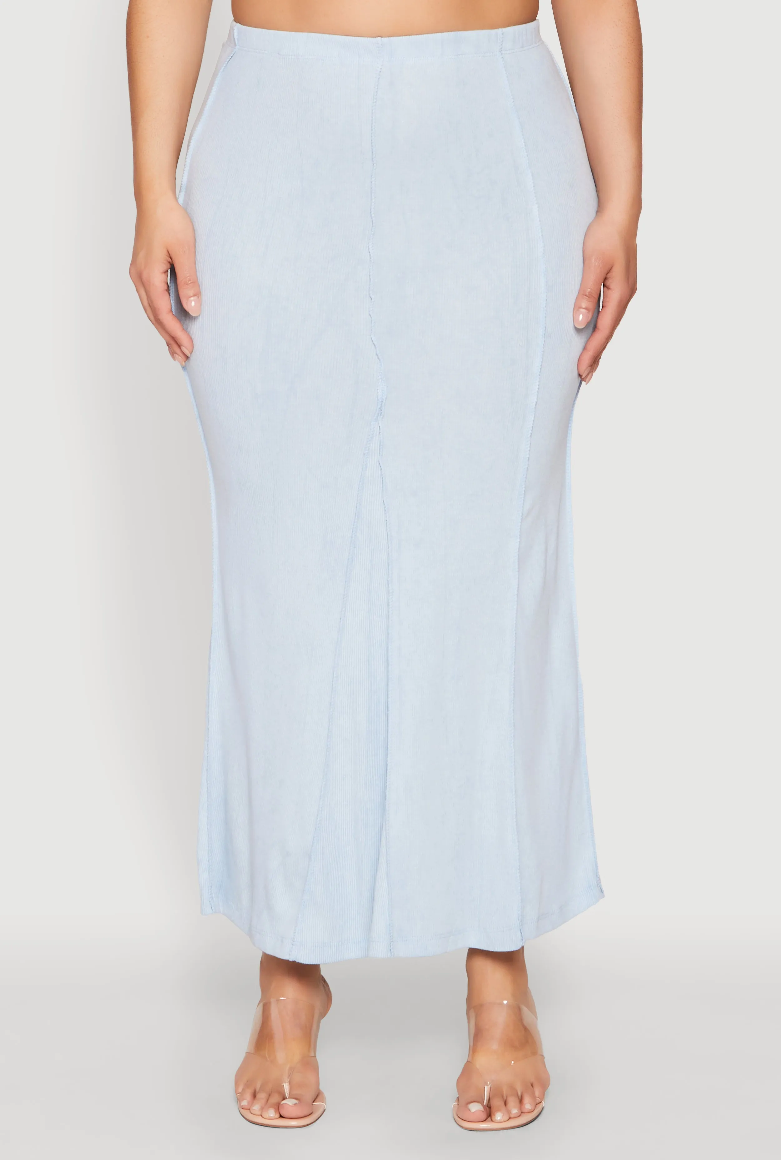 Plus Size Mineral Wash Mermaid Skirt sold by Rainbow product image thumbnail 3