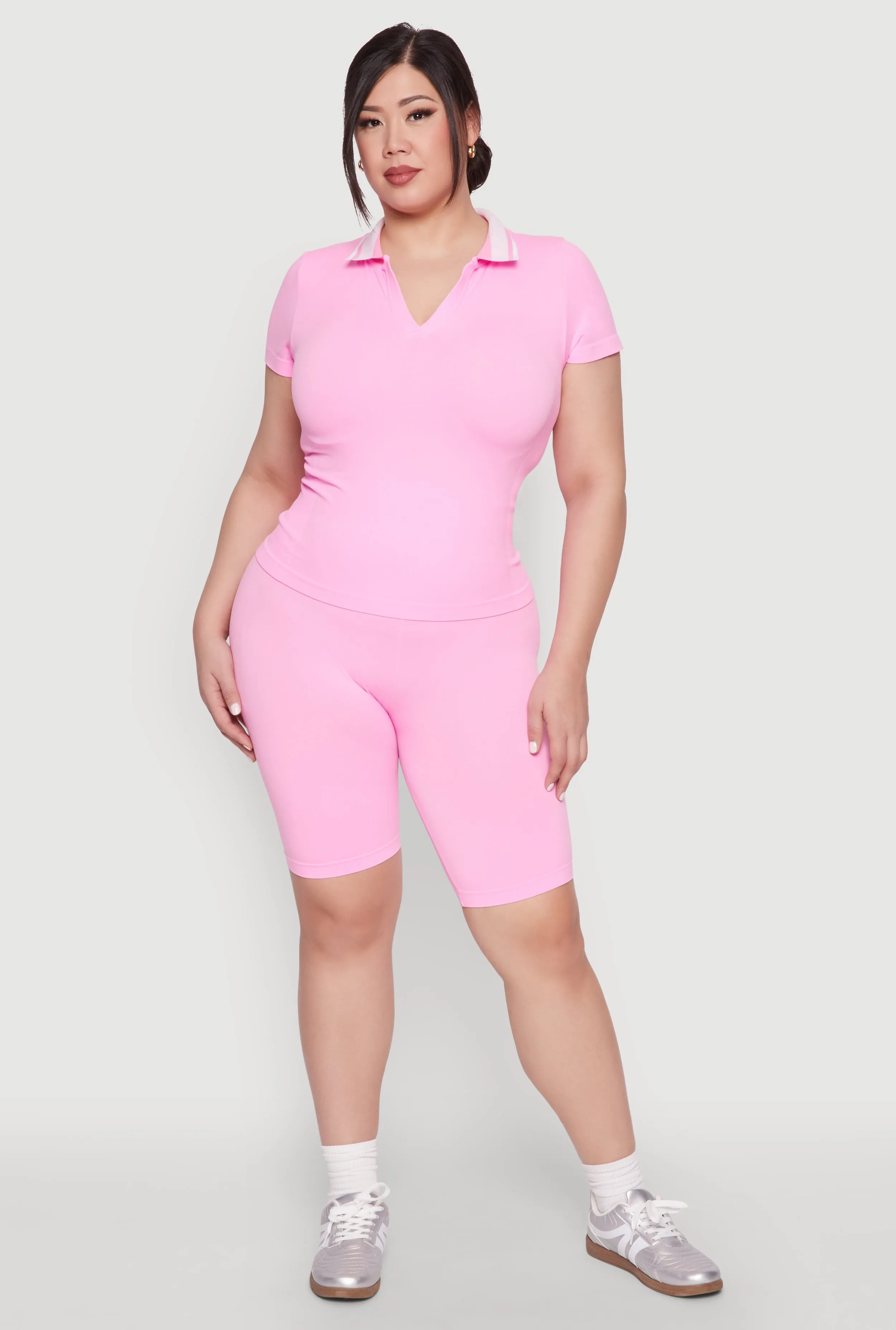 Plus Size High Waisted Biker Shorts sold by Rainbow product image thumbnail 2