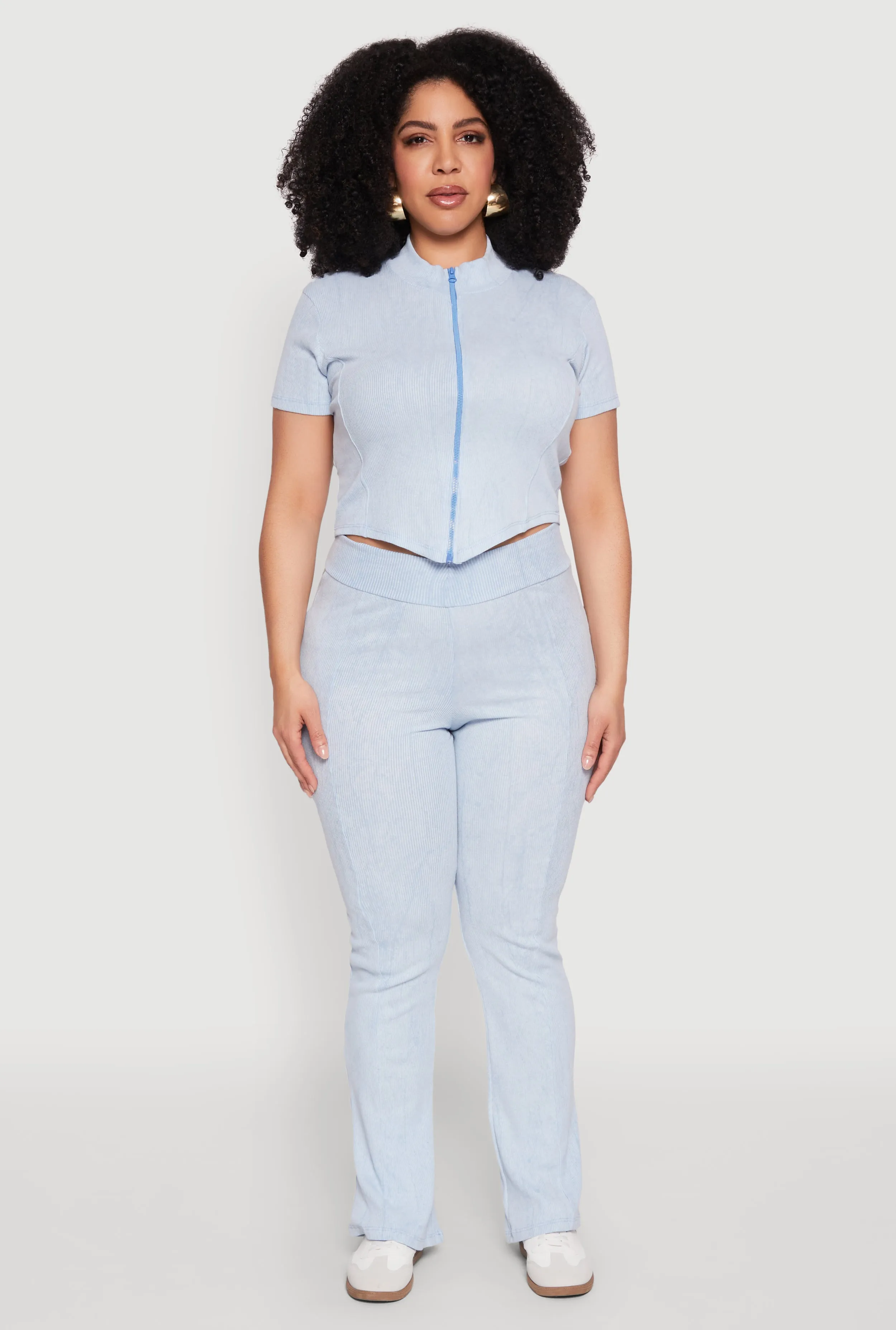 Plus Size Mineral Wash Boot Cut Pants sold by Rainbow product image thumbnail 2