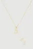 S Initial Necklace and Earrings sold by Rainbow