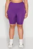 Plus Size High Waist Seamless Biker Shorts sold by Rainbow