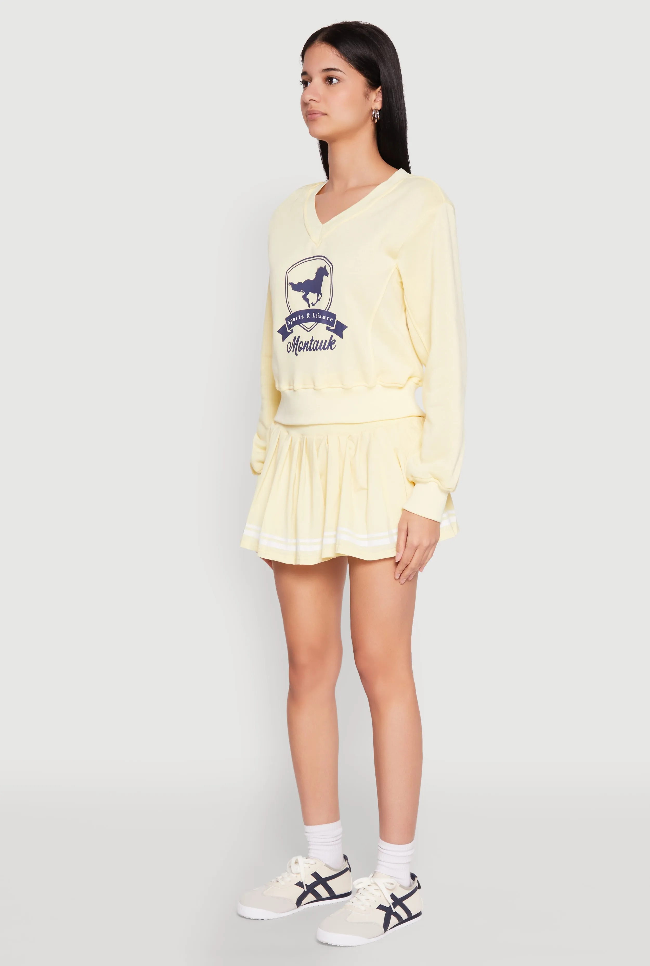 V Neck Printed Pattern Sweatshirt sold by Rainbow product image thumbnail 5