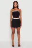 Contrast Trim Cargo Pocket Mini Skirt sold by Rainbow