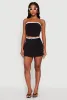 Contrast Trim Cargo Pocket Mini Skirt sold by Rainbow