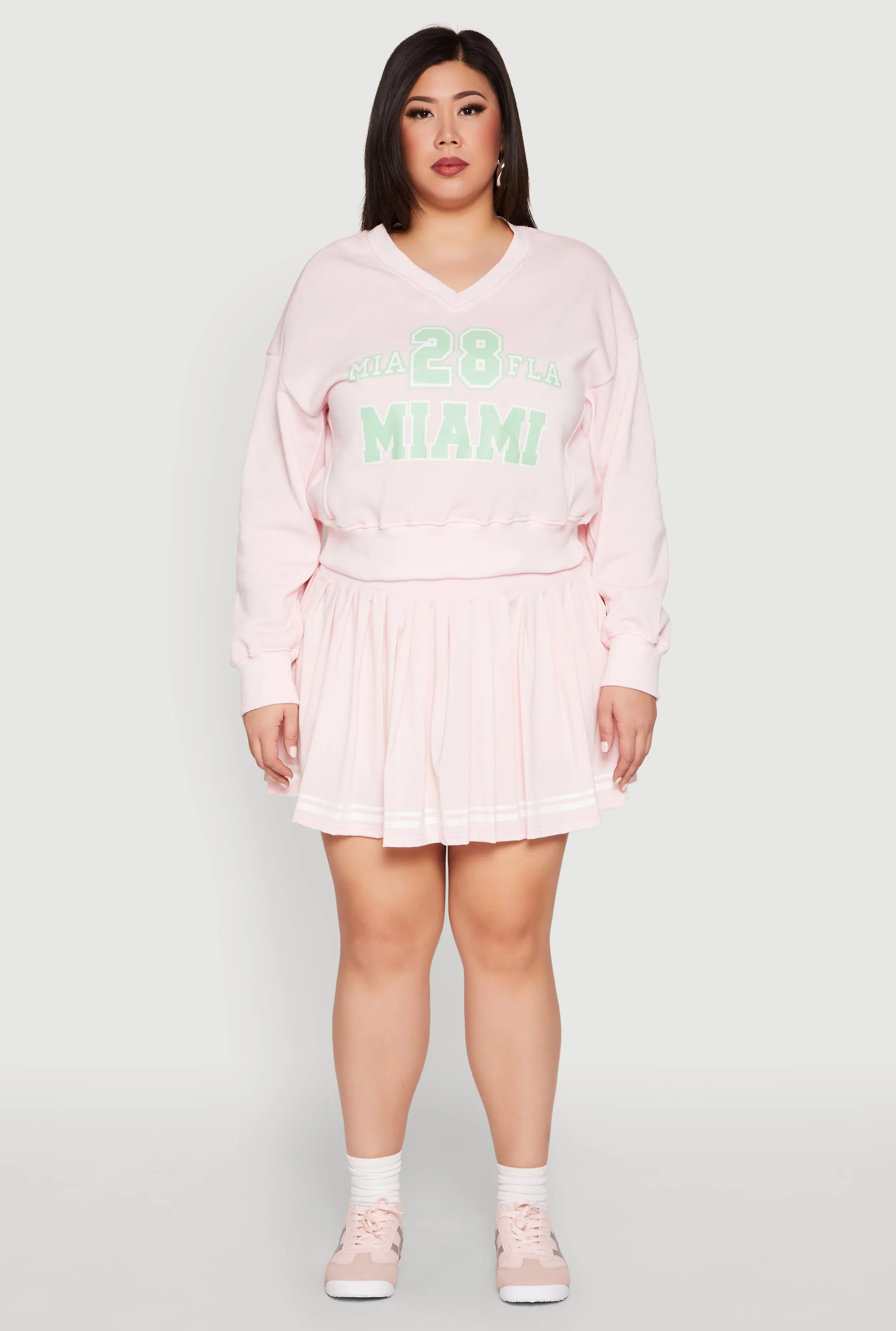 Plus Size V Neck Graphic Sweatshirt sold by Rainbow product image thumbnail 2