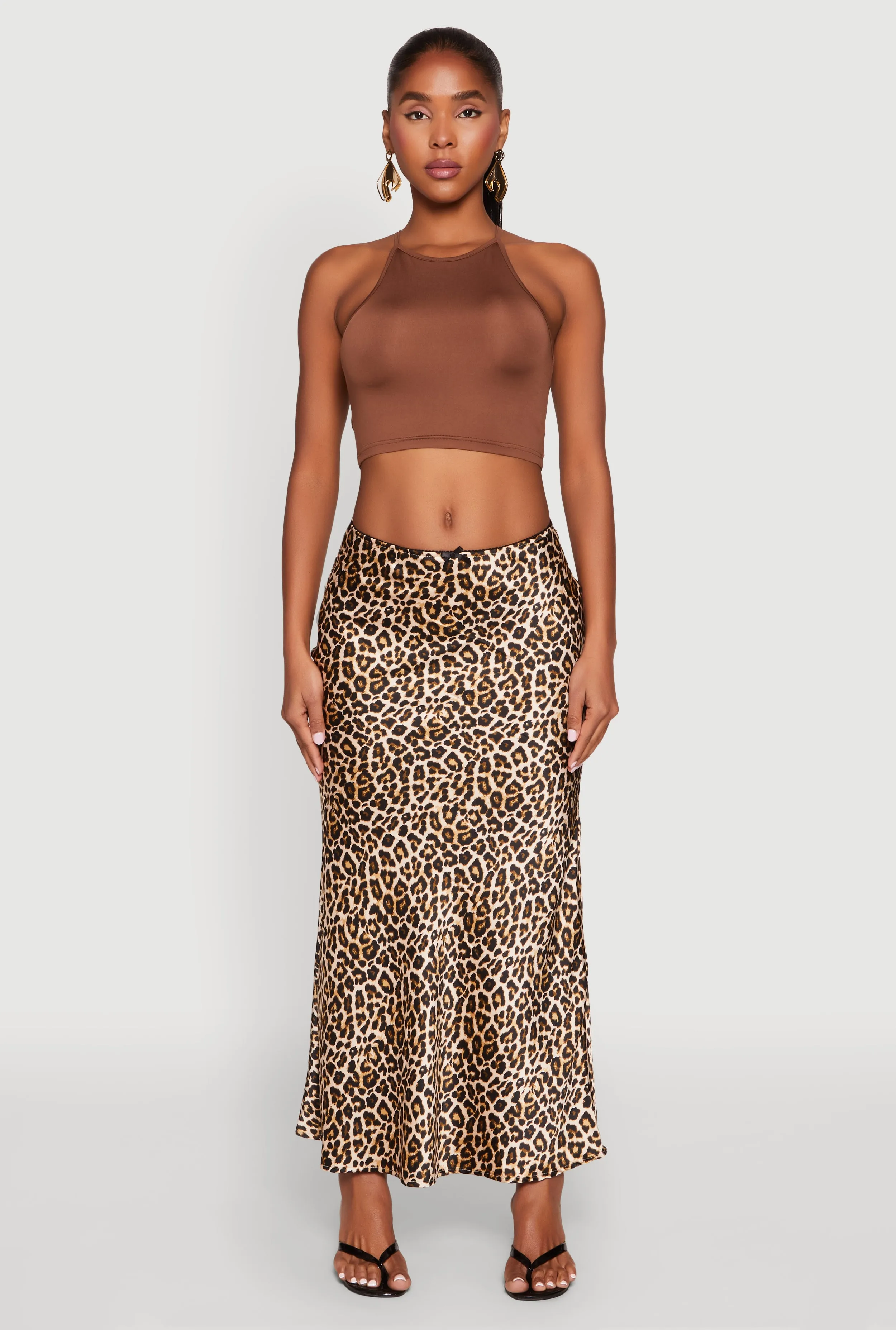 Daisy High Neck Cropped Tank Top sold by Rainbow