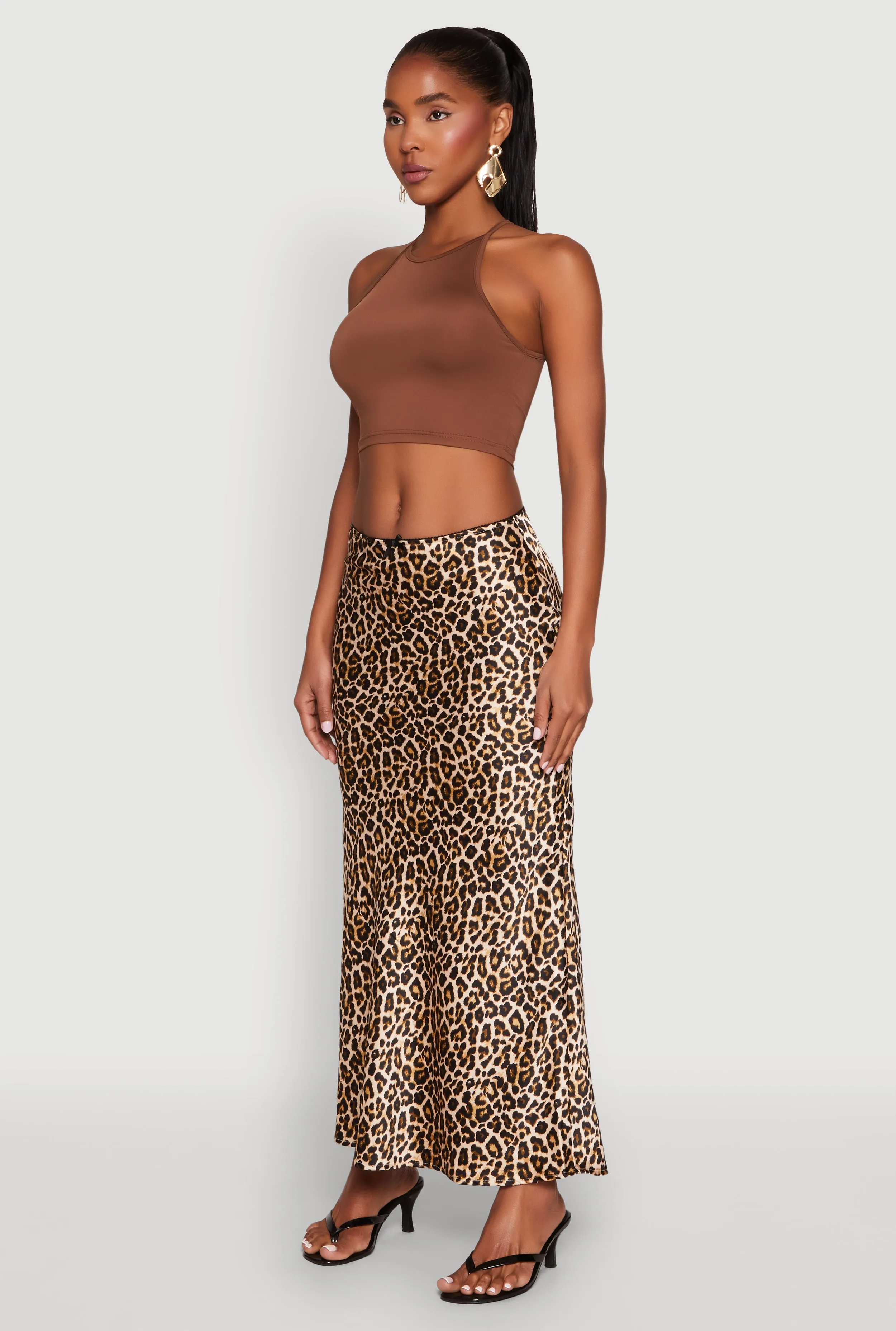 Daisy High Neck Cropped Tank Top sold by Rainbow product image thumbnail 5