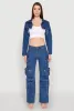 Daisy Denim Frayed Bolero Jacket sold by Rainbow
