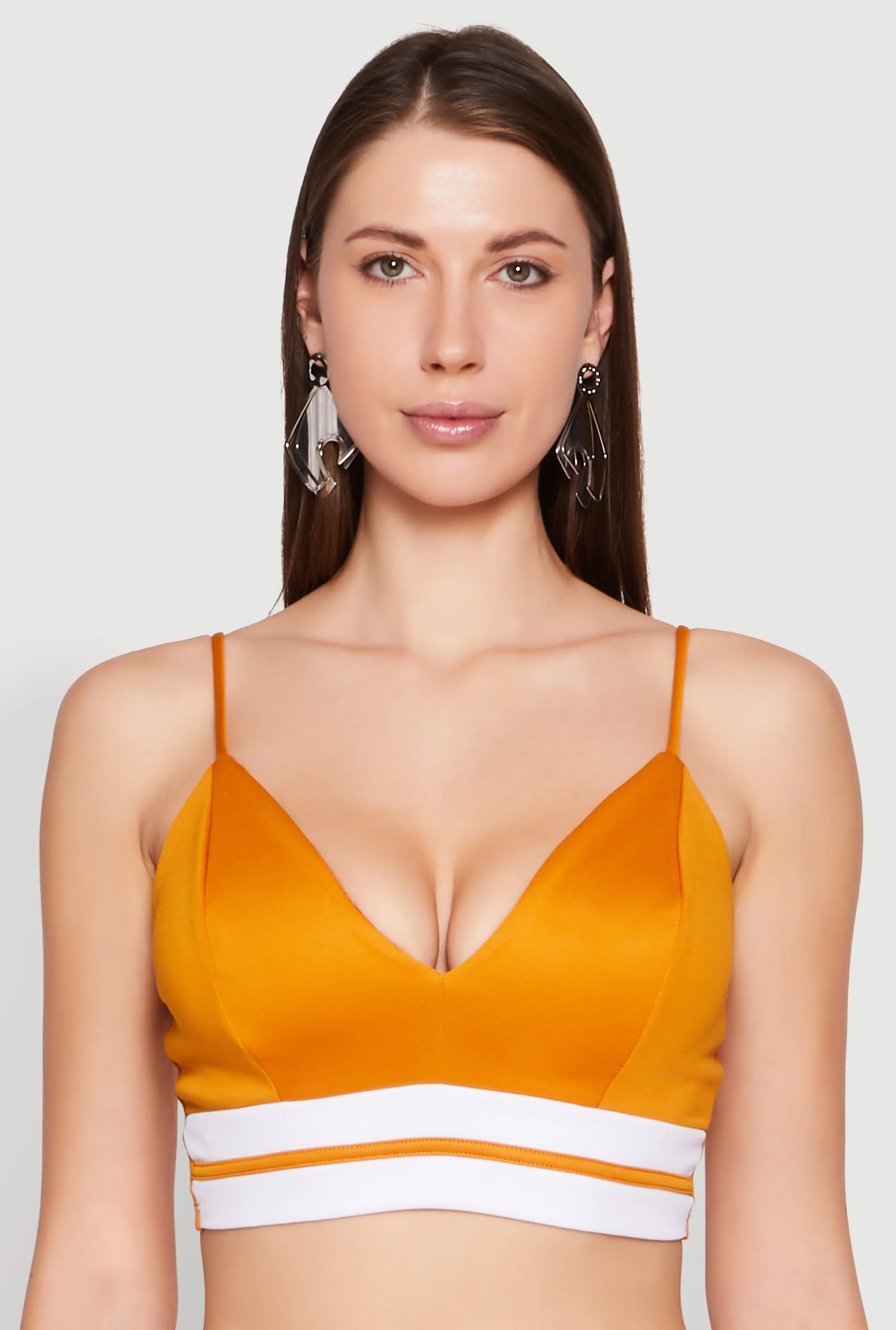 Varsity Stripe Detail Bralette sold by Rainbow