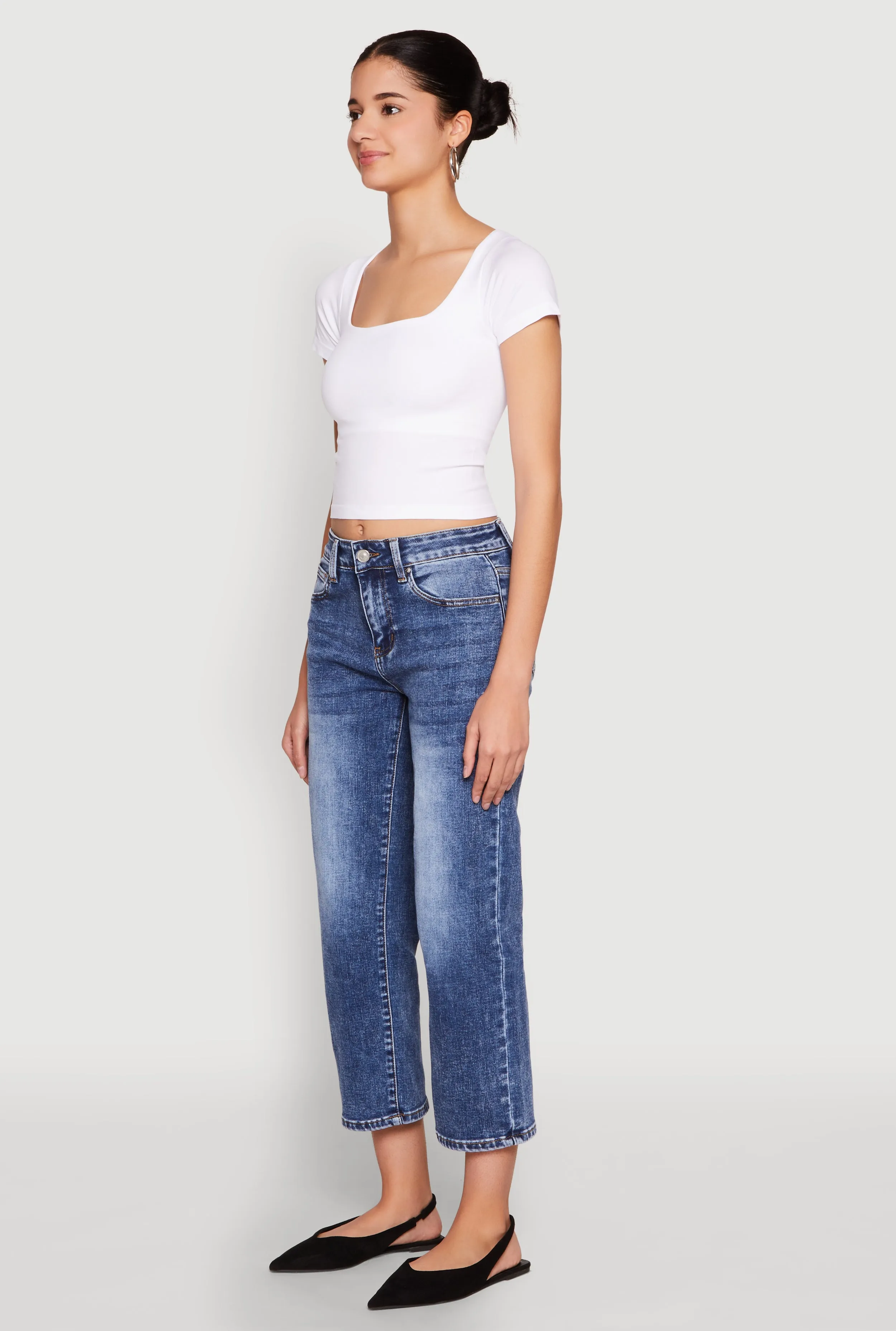 Seamless Square Neck Crop Top sold by Rainbow product image thumbnail 5
