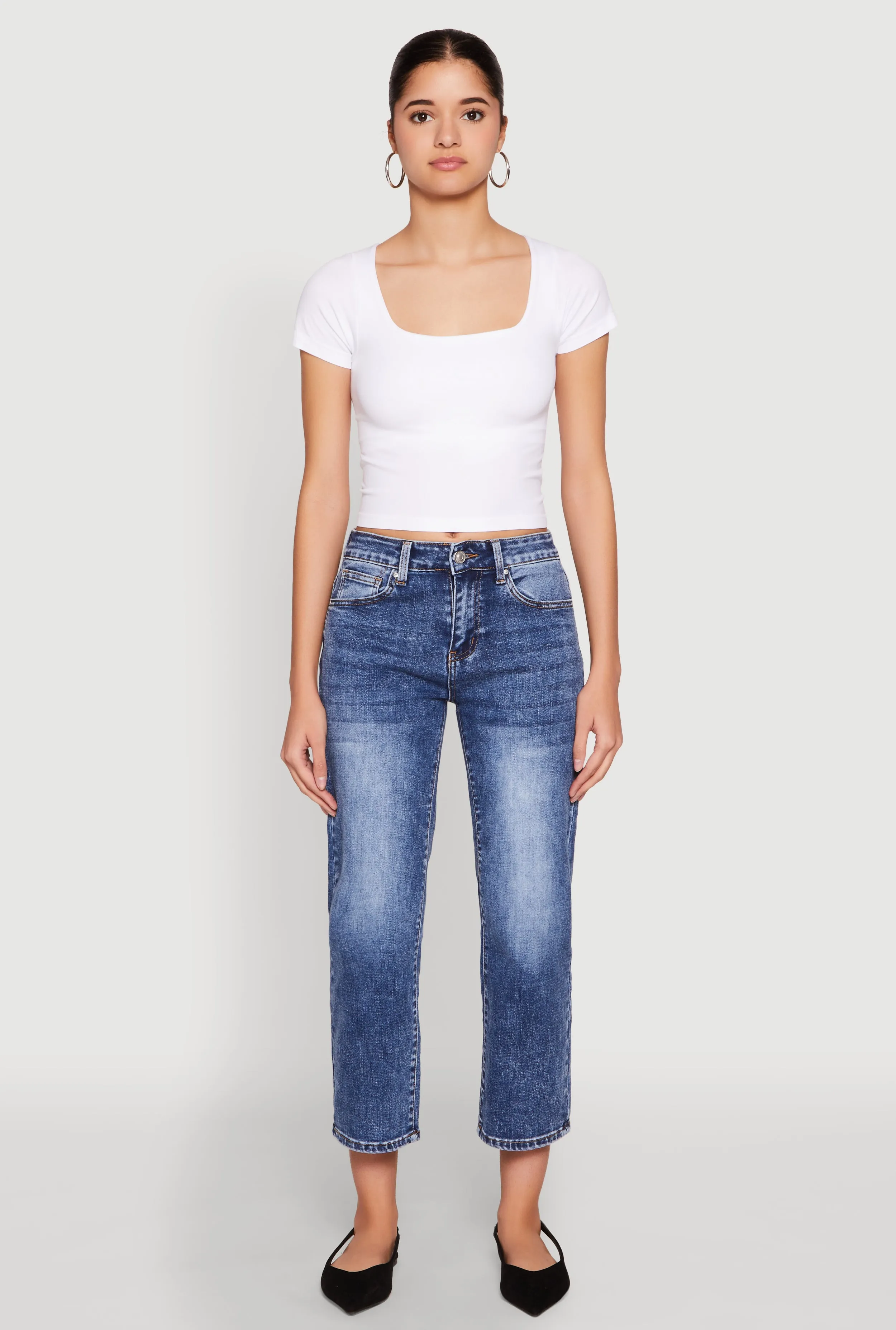 Seamless Square Neck Crop Top sold by Rainbow product image thumbnail 3