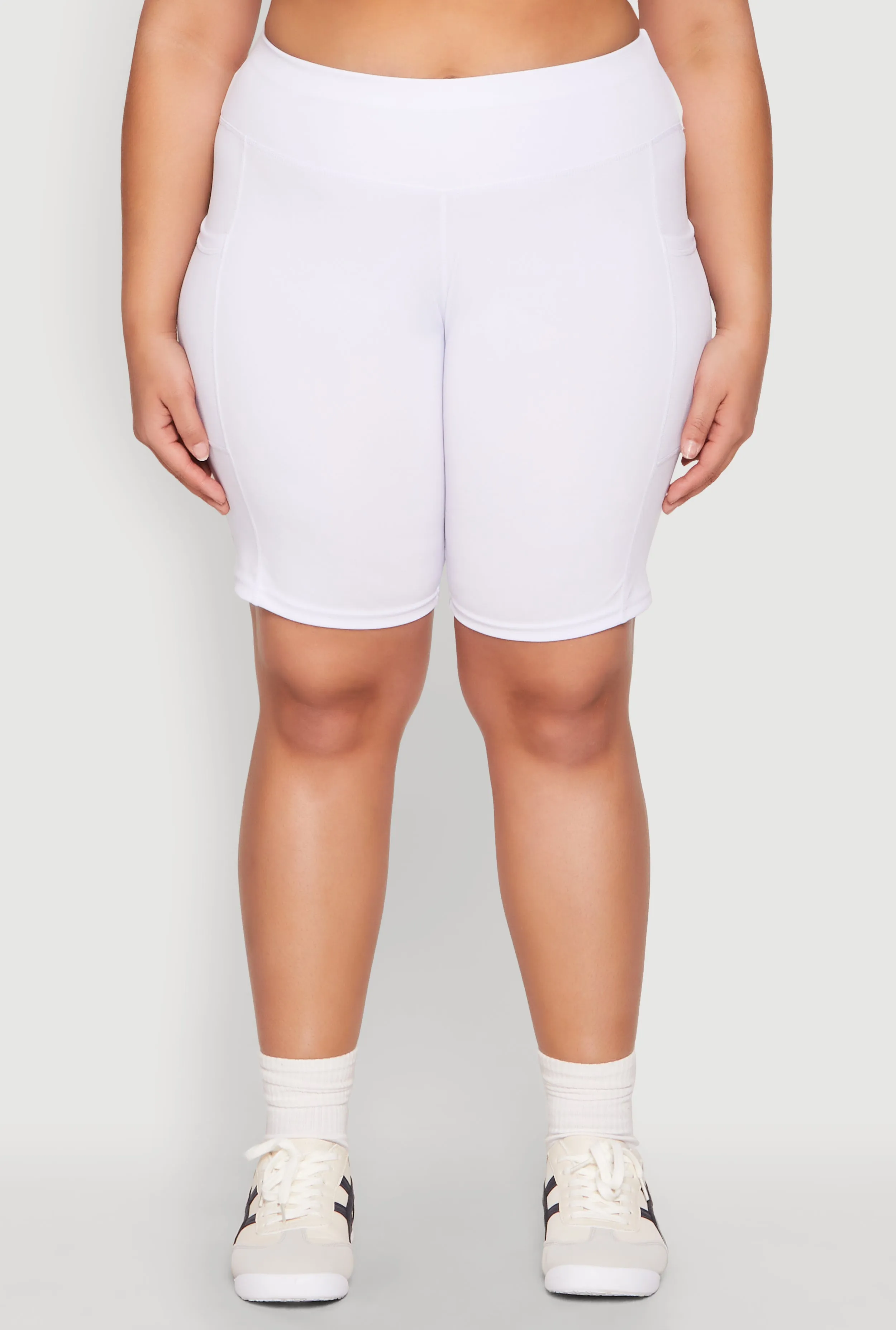 Plus Size Cell Phone Pocket Biker Shorts sold by Rainbow product image thumbnail 5